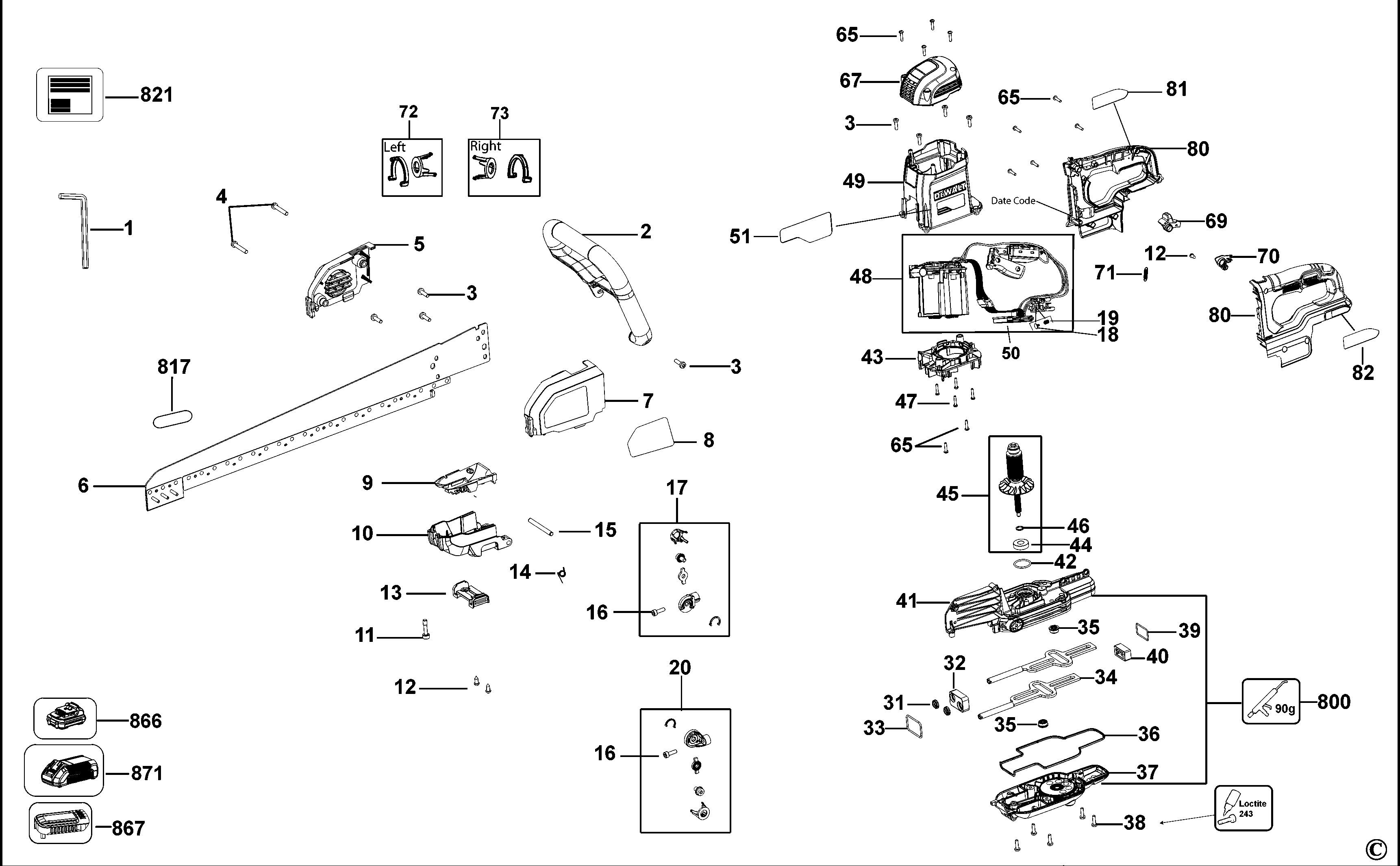 DEWALT UNIVERSAL SAW (Type 1)
