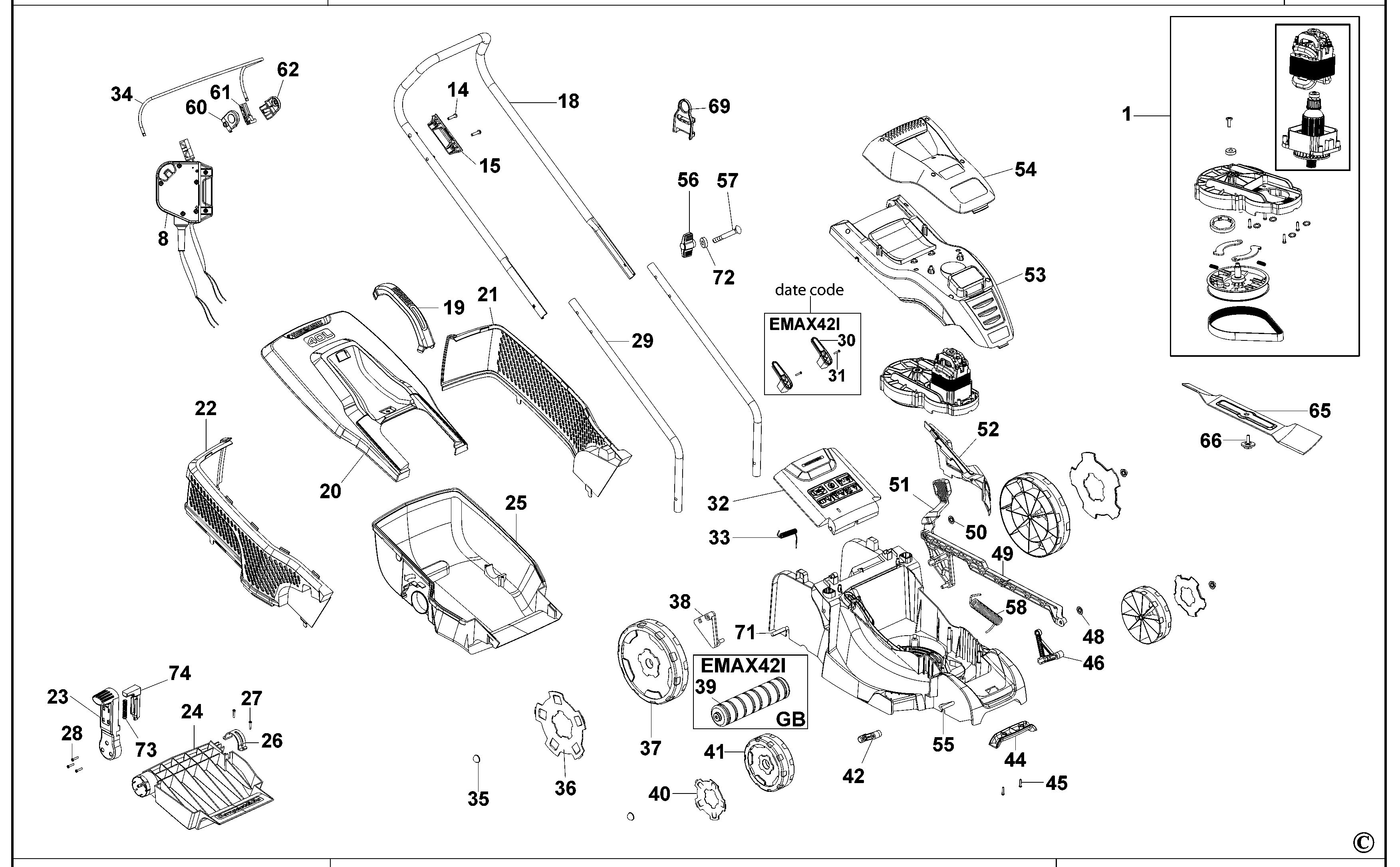 BLACK+DECKER ROTARY MOWER (Type 5)