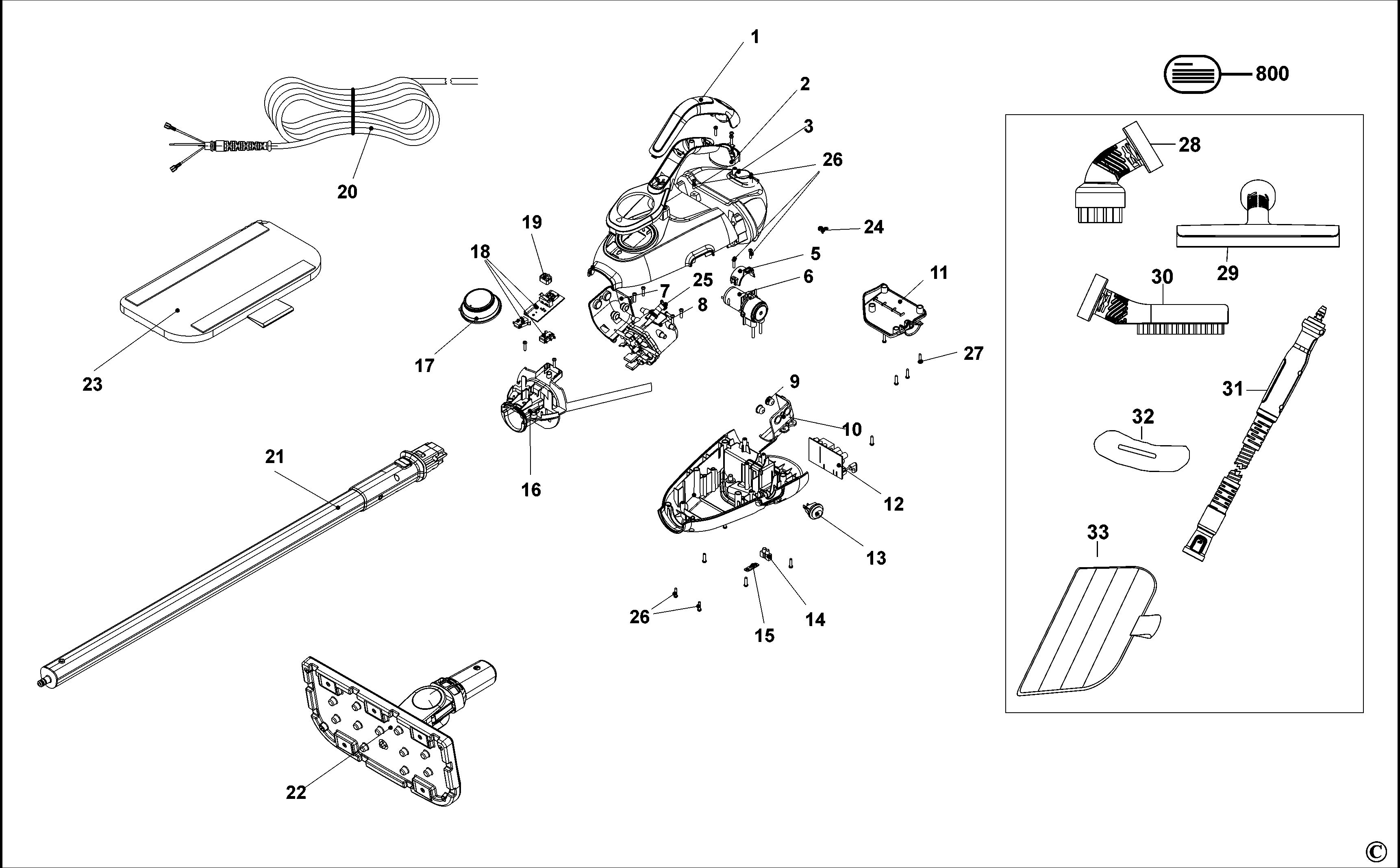 BLACK+DECKER STEAM MOP (Type 1)