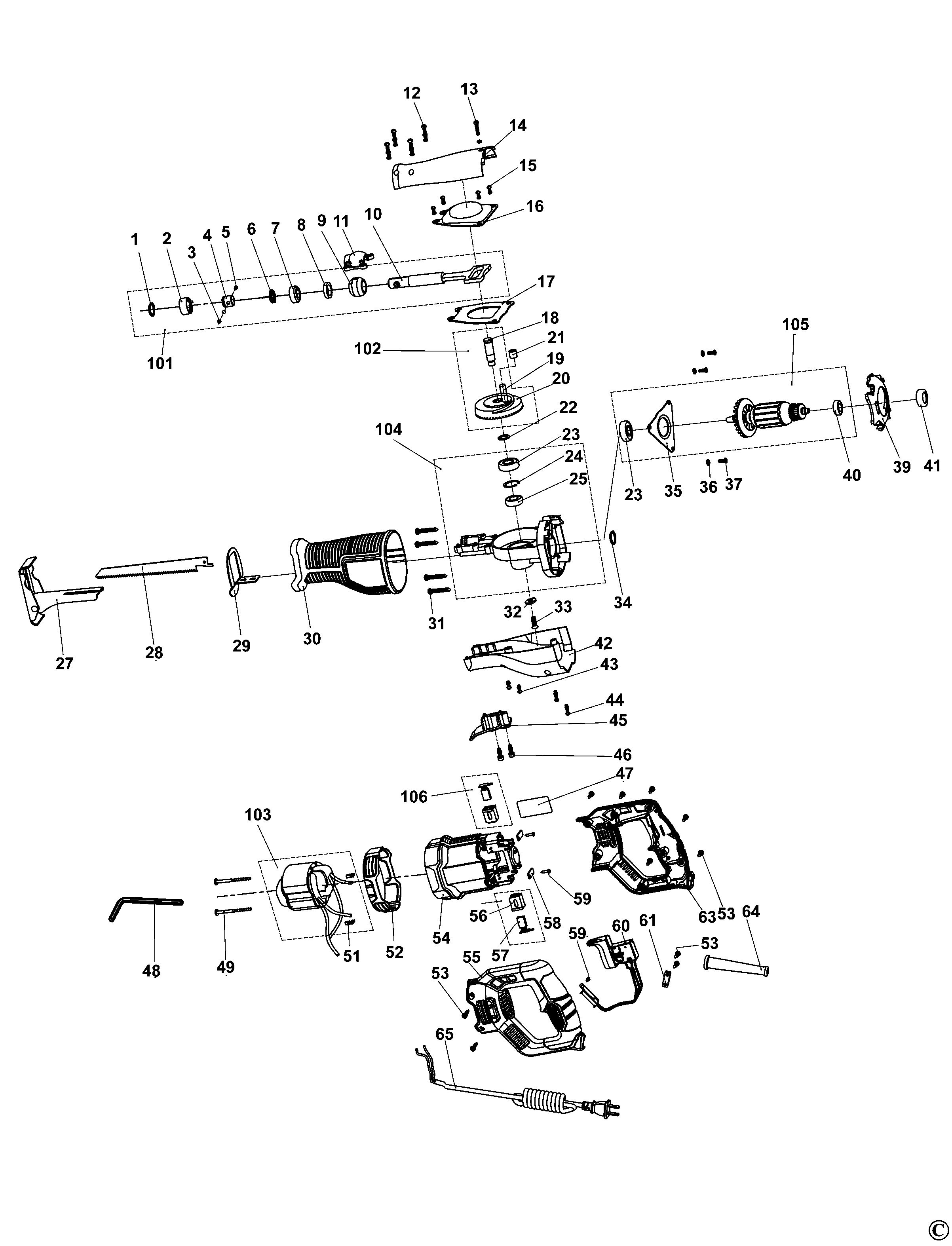 STANLEY RECIPROCATING SAW (Type 1)
