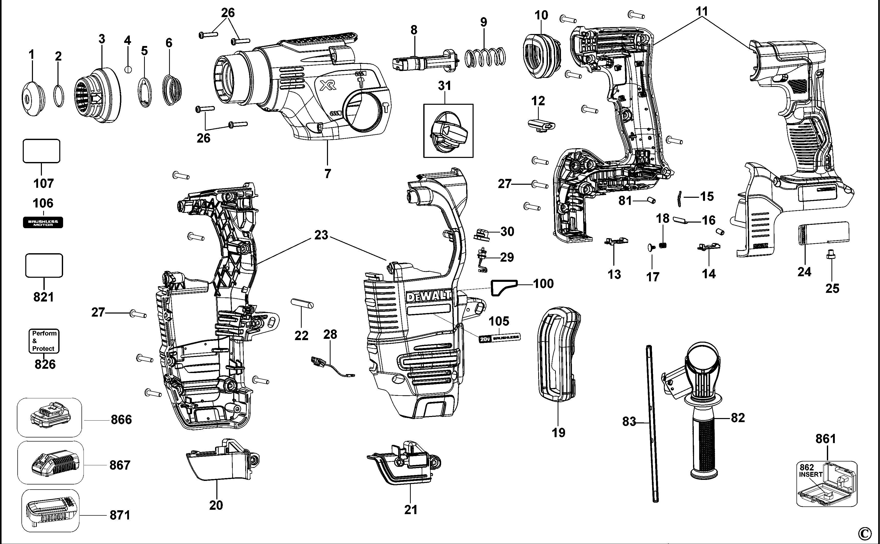 DEWALT HAMMER DRILL (Type 1)