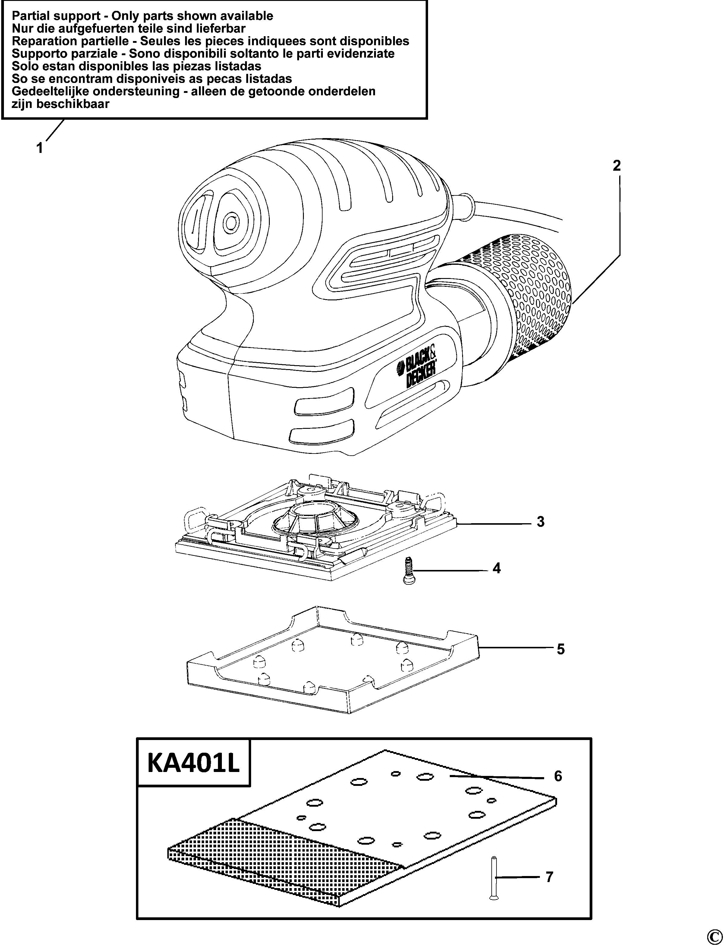 BLACK+DECKER ORBITAL SANDER (Type 1)
