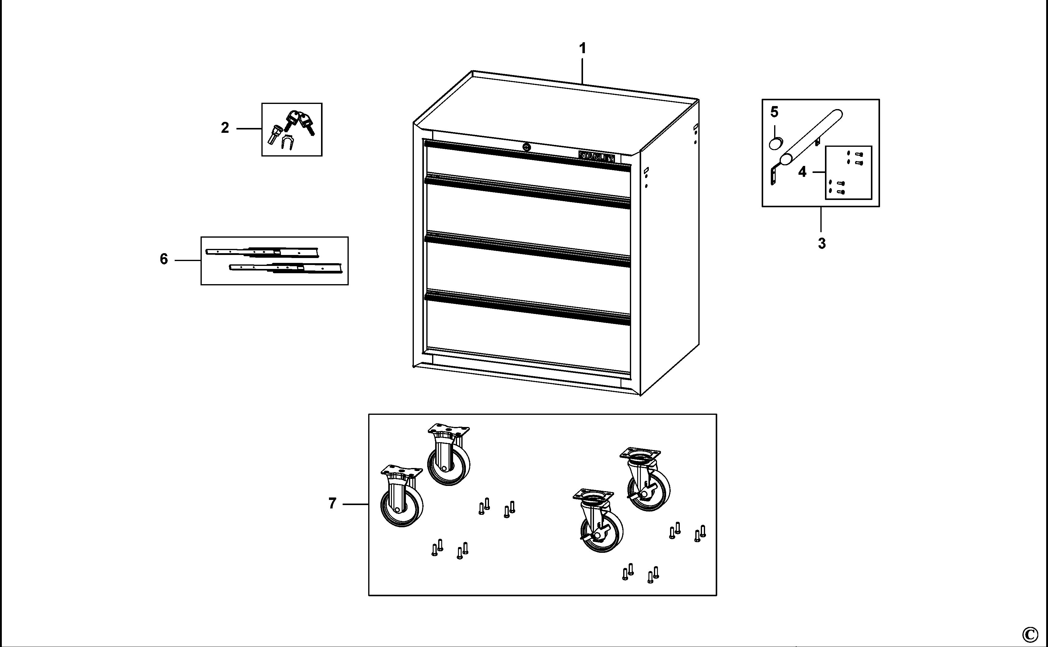 STANLEY ROLLER CABINET (Type 1)