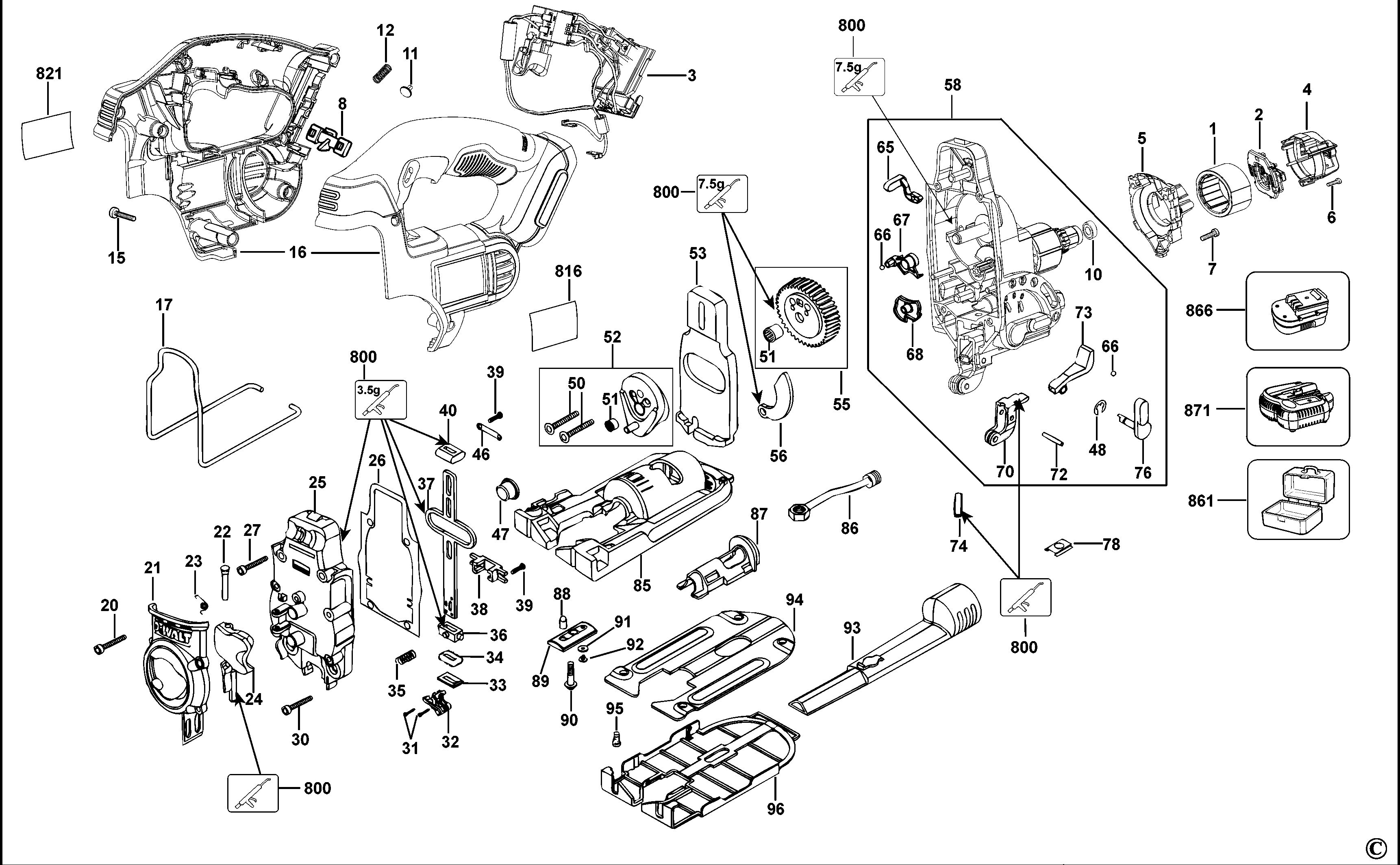 DEWALT CORDLESS JIGSAW (Type 3)