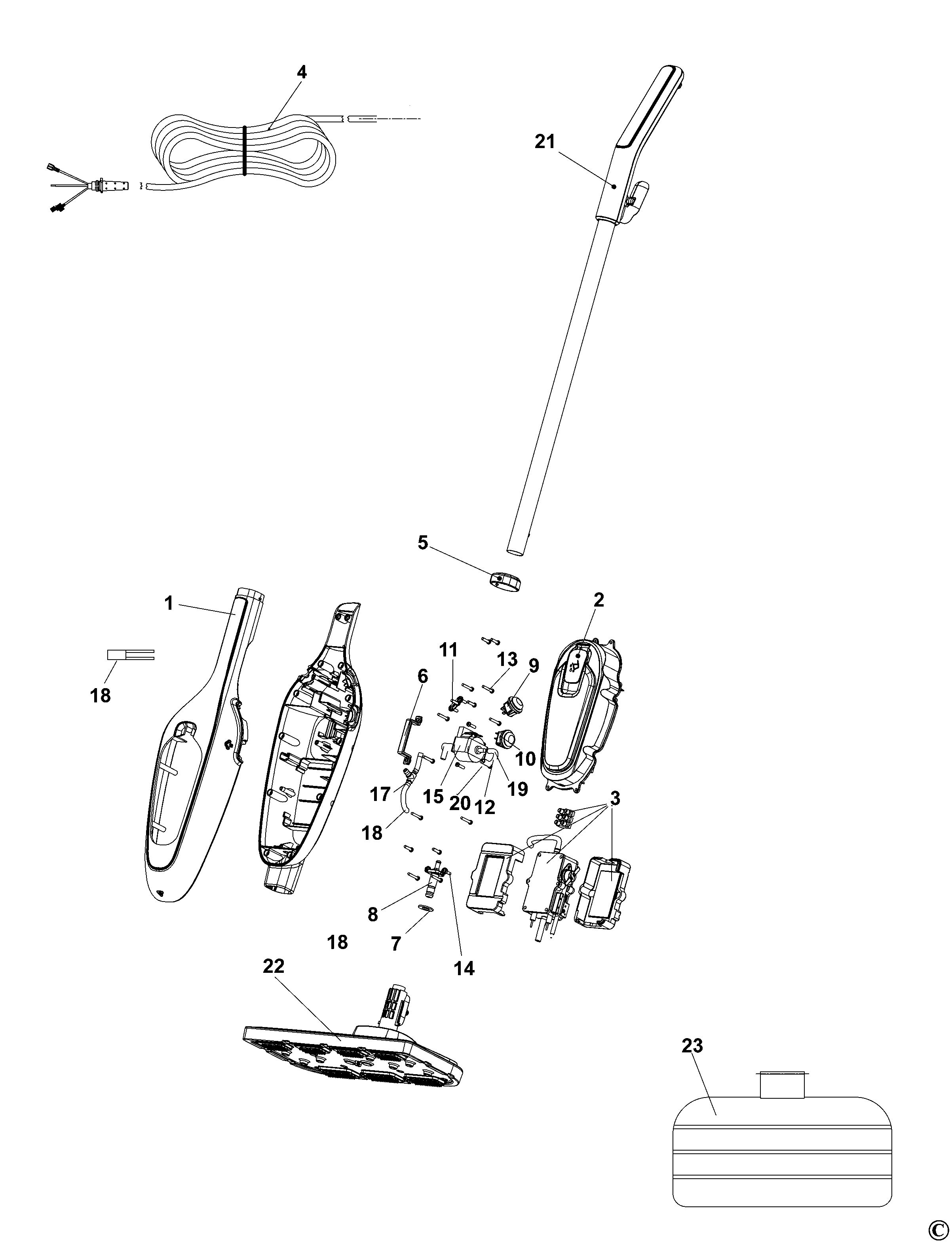 BLACK+DECKER STEAM MOP (Type 1)