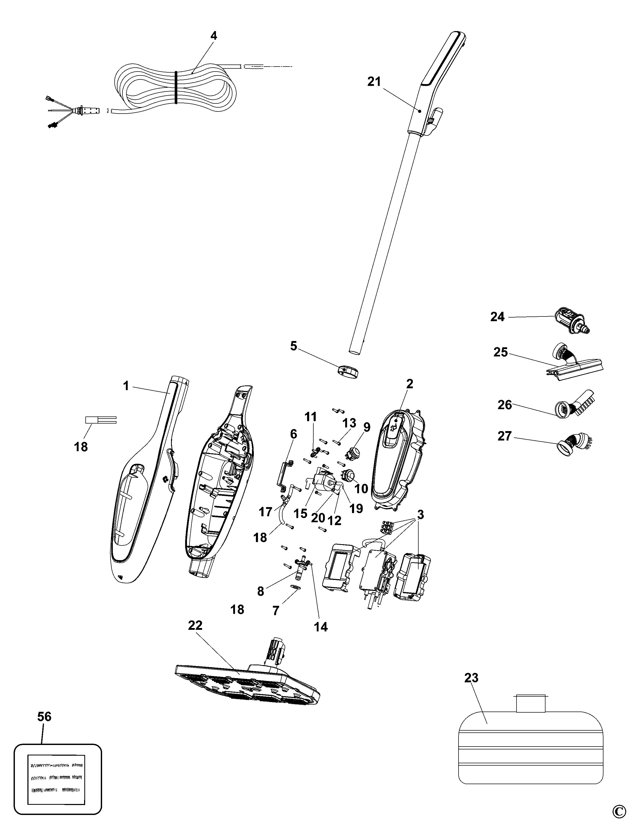 BLACK+DECKER STEAM MOP (Type 1)