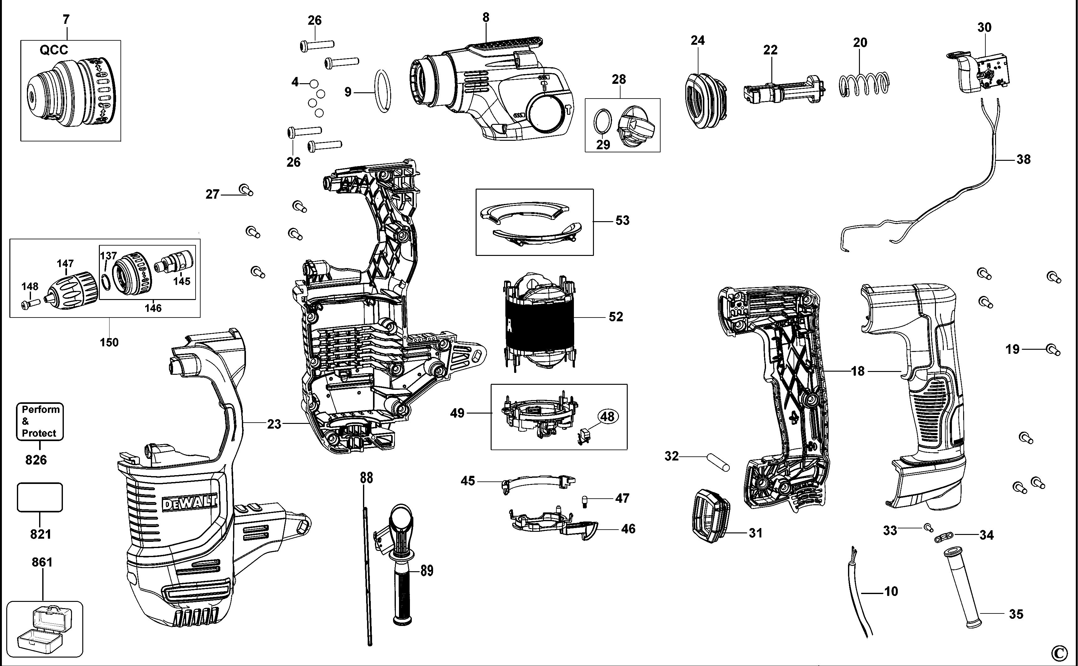 DEWALT HAMMER DRILL (Type 2)