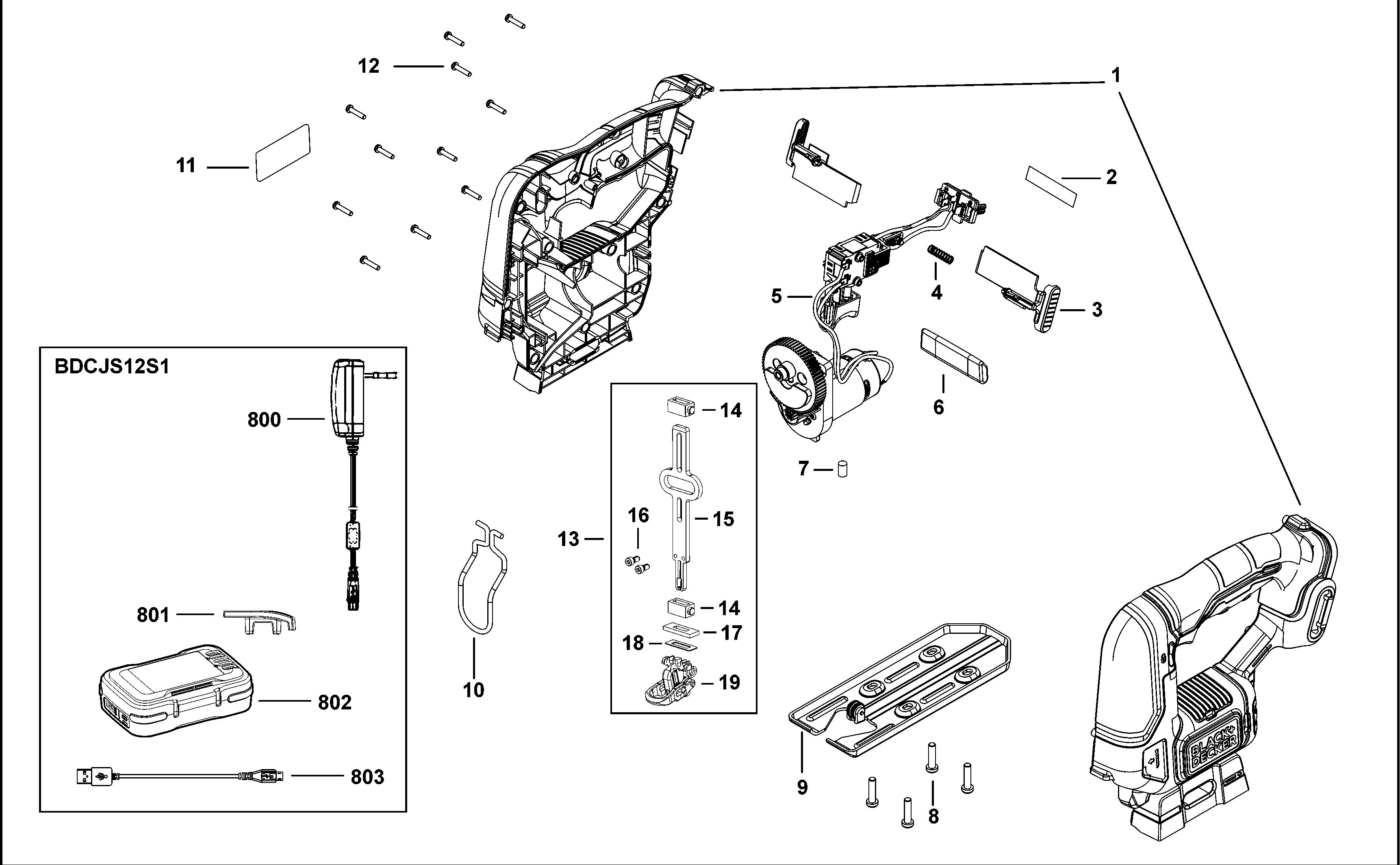BLACK+DECKER JIGSAW (Type 1)