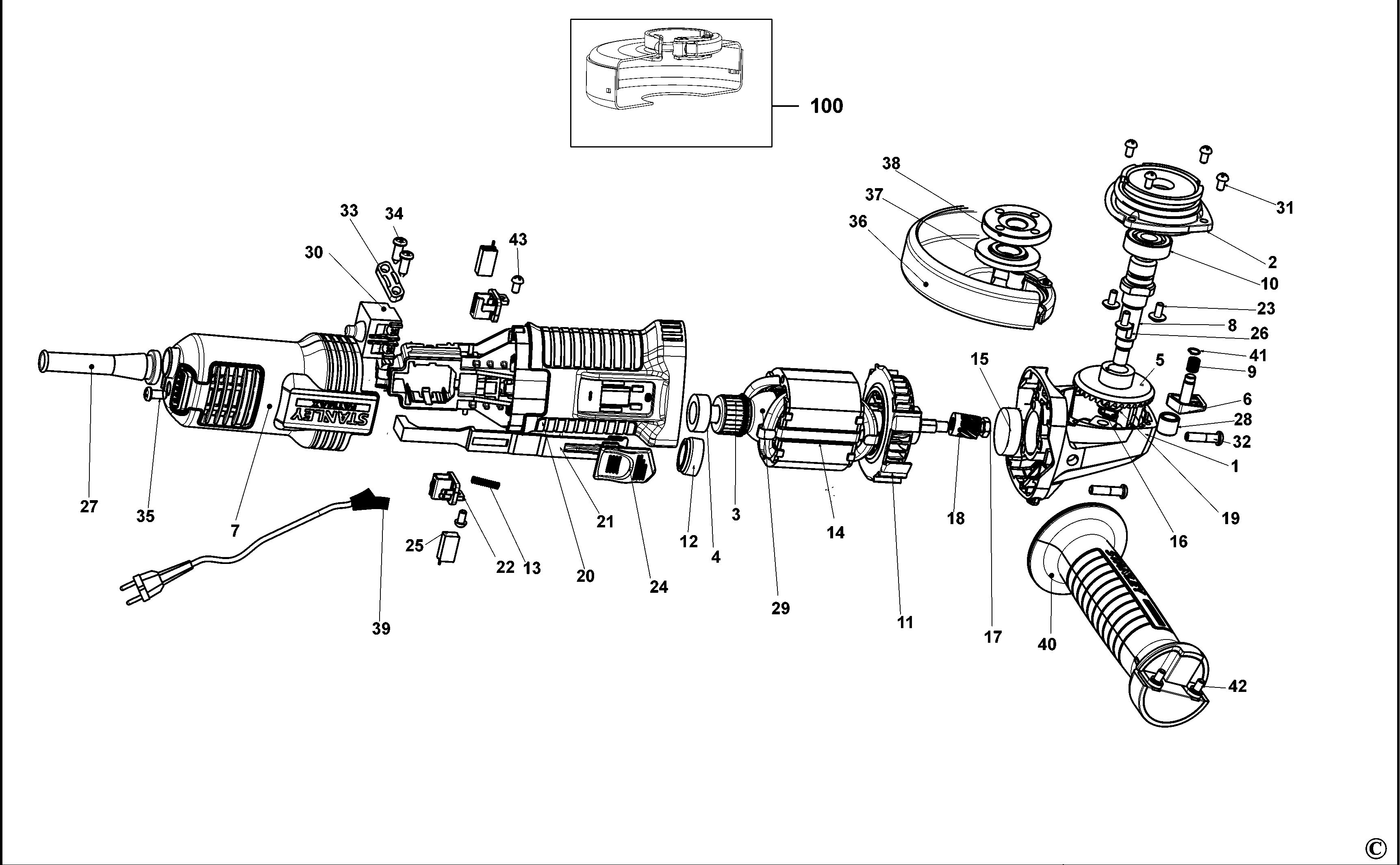 STANLEY ANGLE GRINDER (Type 2)
