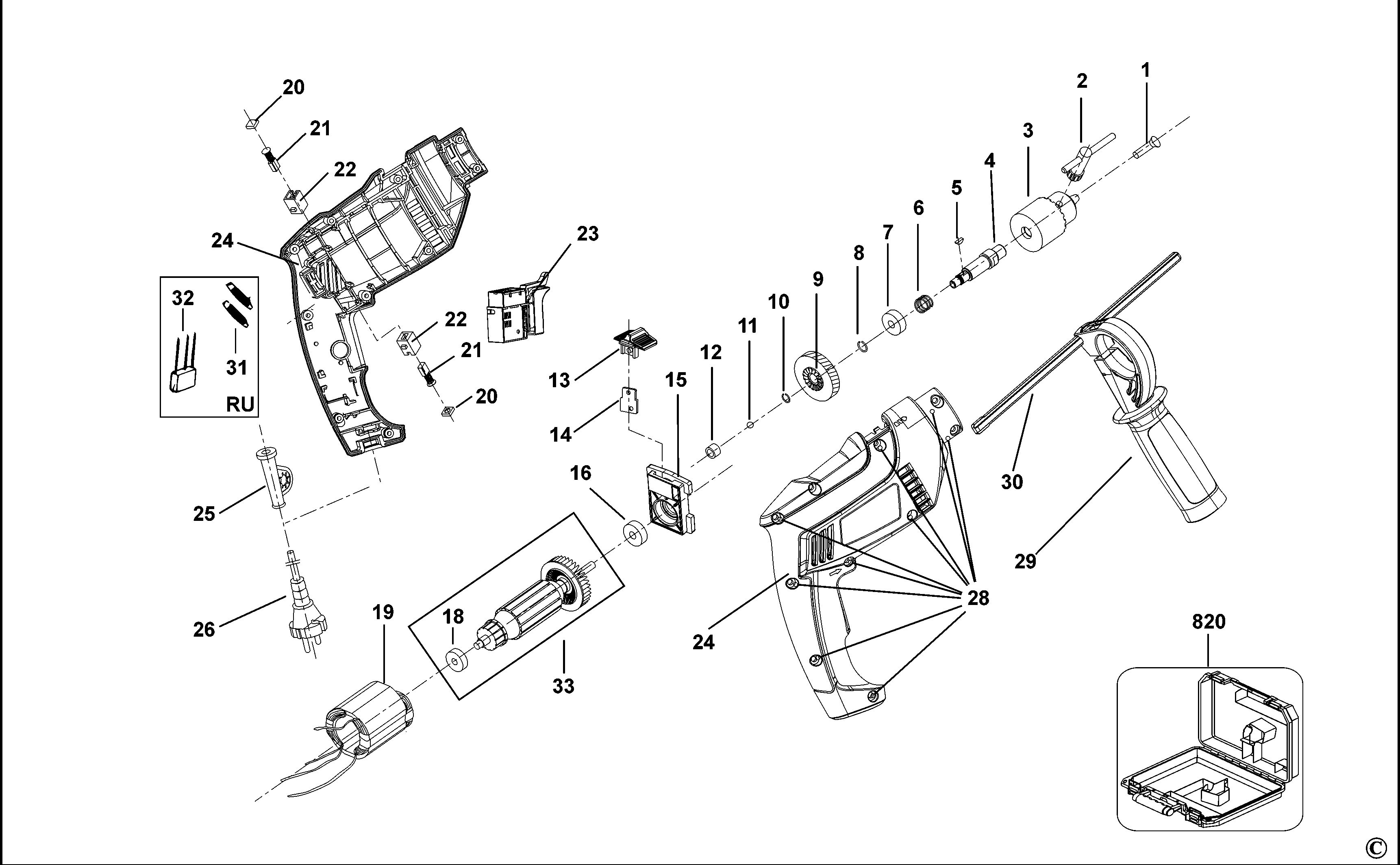 BLACK+DECKER DRILL (Type 1)
