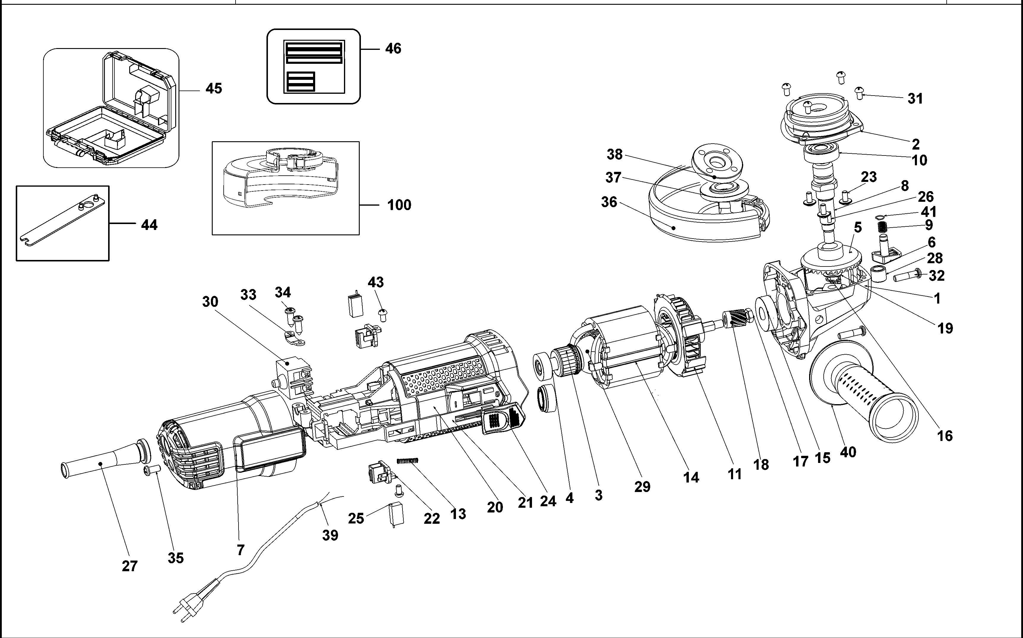 BLACK+DECKER ANGLE GRINDER (Type 1)