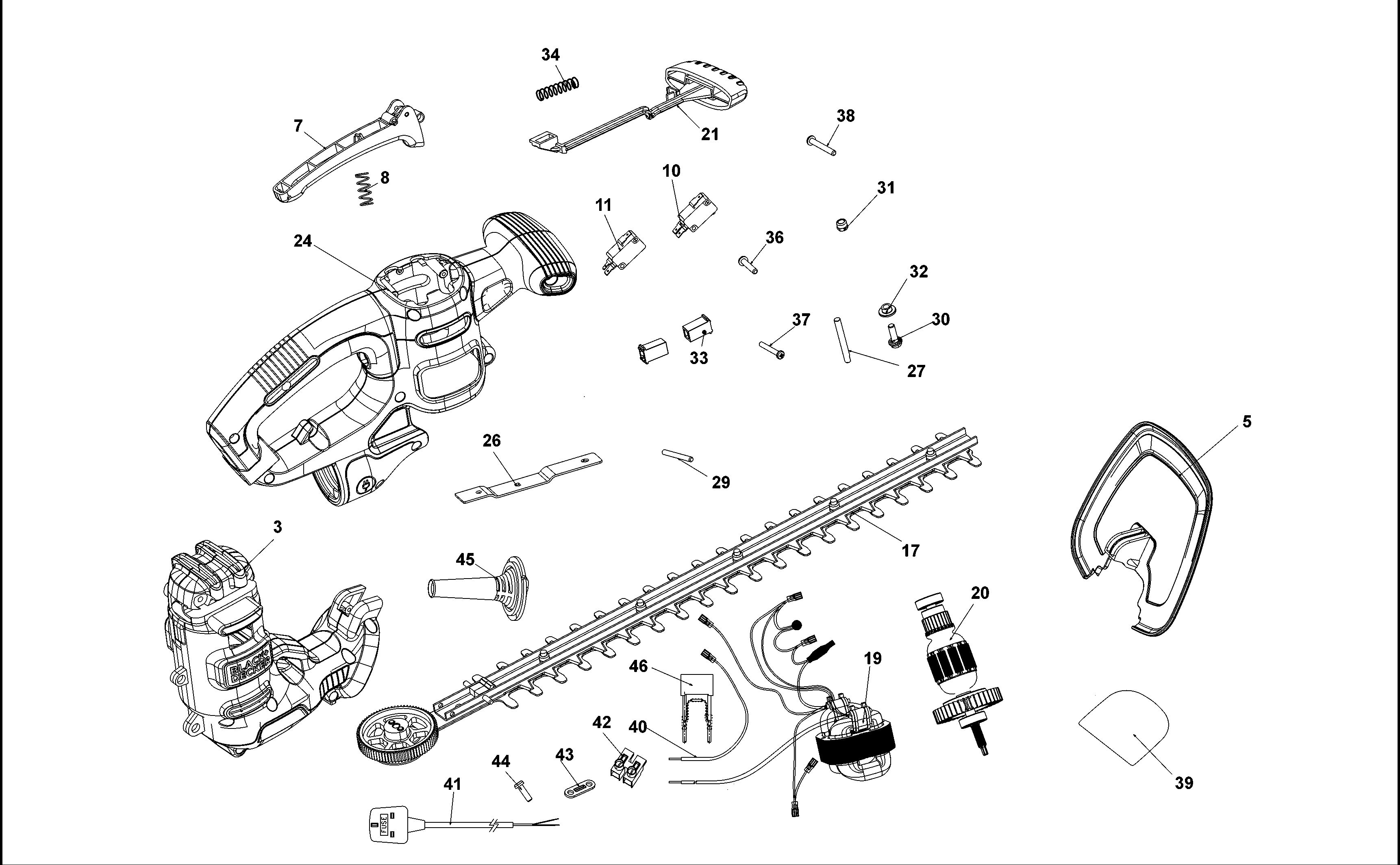 BLACK+DECKER HEDGETRIMMER (Type 1)