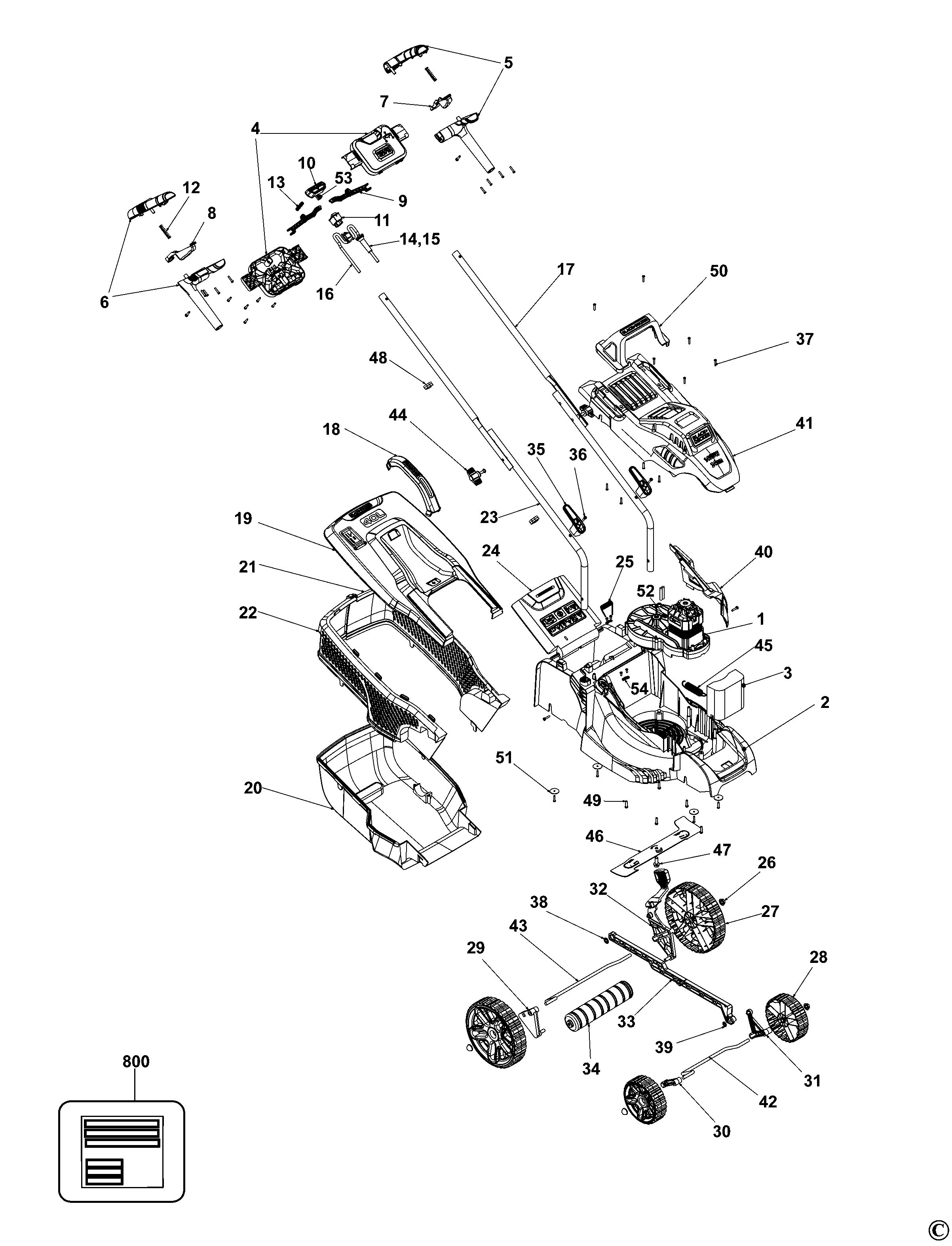 BLACK+DECKER MOWER (Type 1)