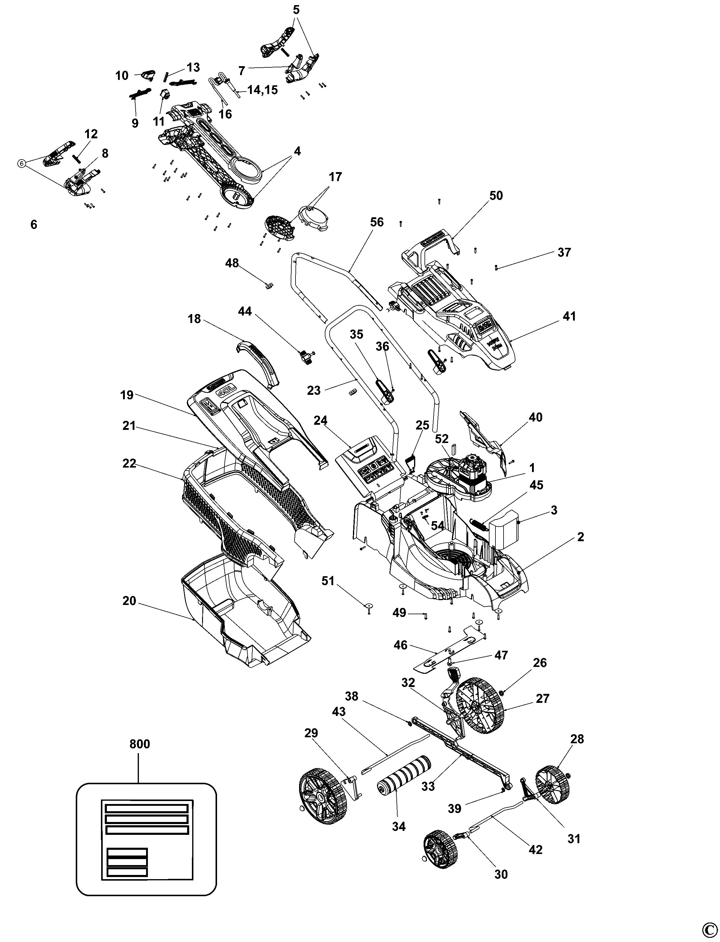 BLACK+DECKER MOWER (Type 1)