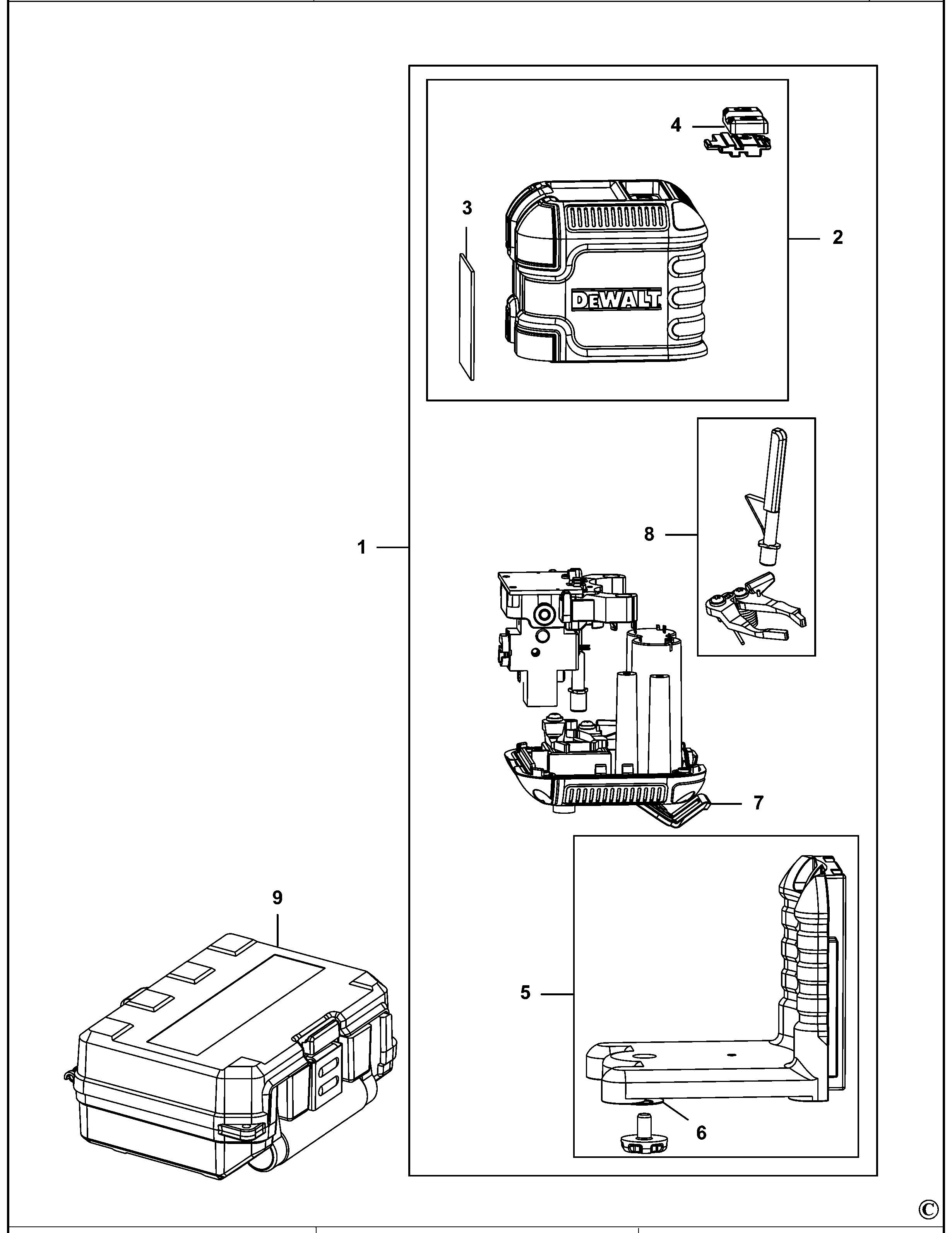 DEWALT CROSSLINE LASER (Type 1)
