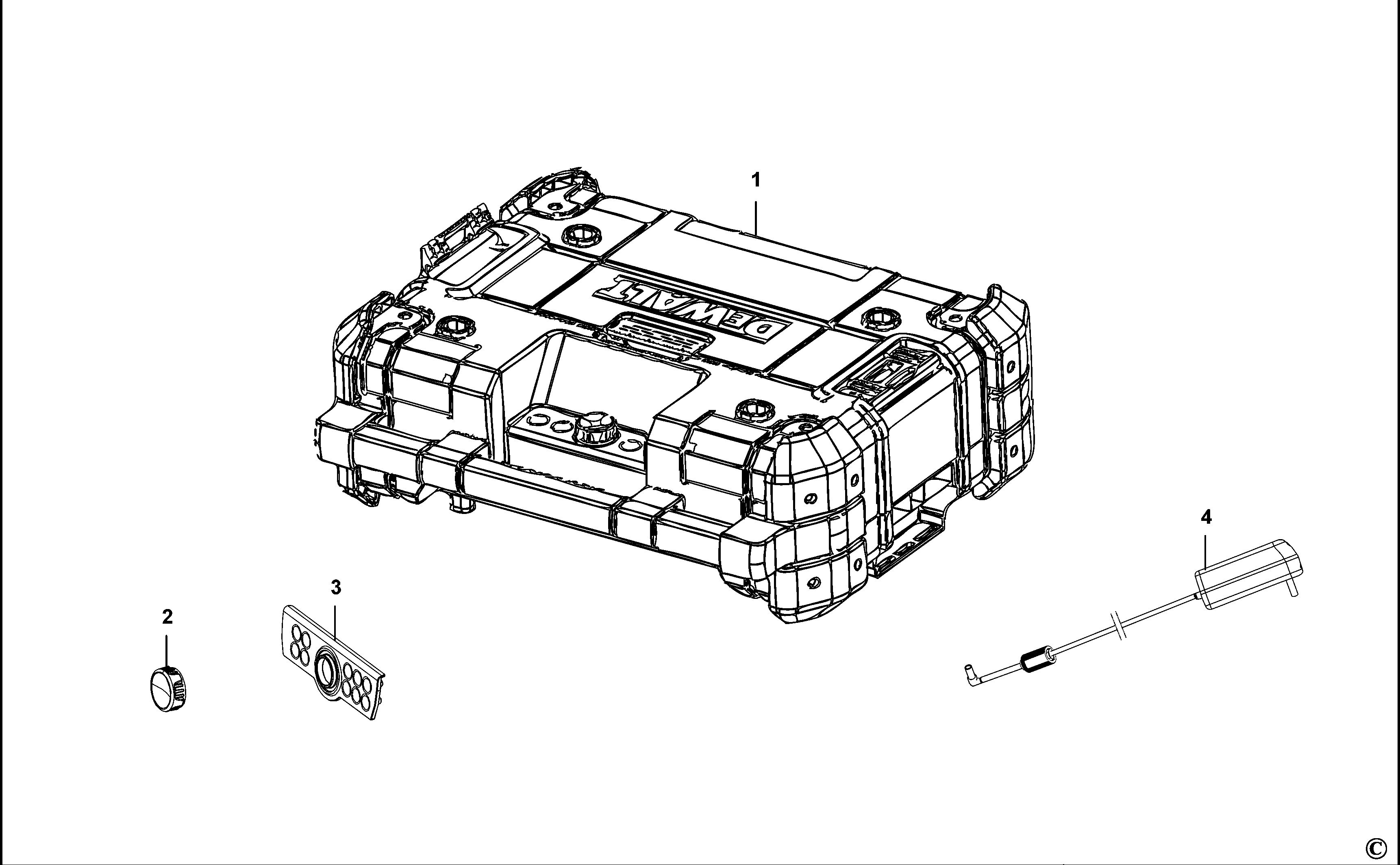 DEWALT SITE RADIO (Type 1)