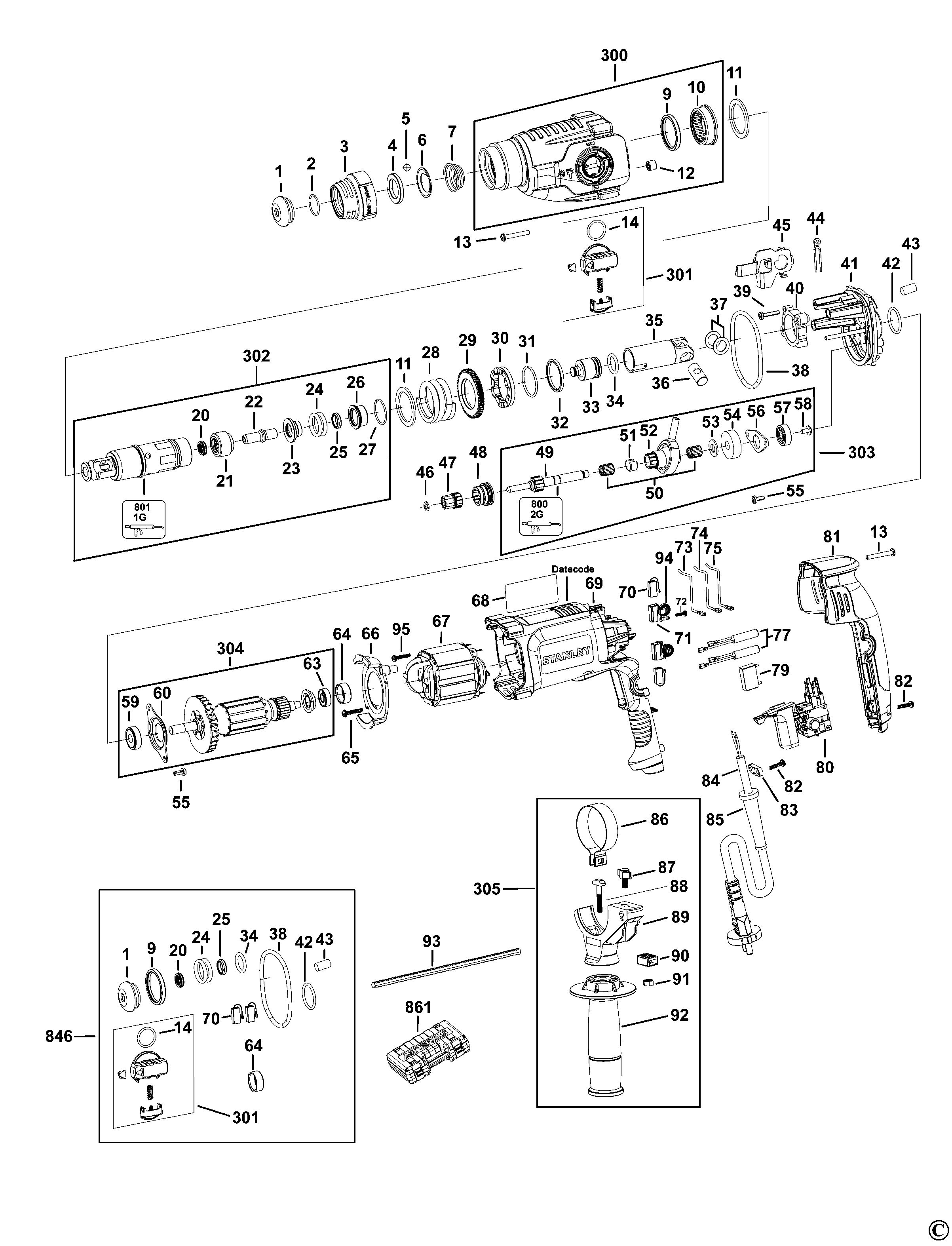 STANLEY ROTARY HAMMER (Type 1)