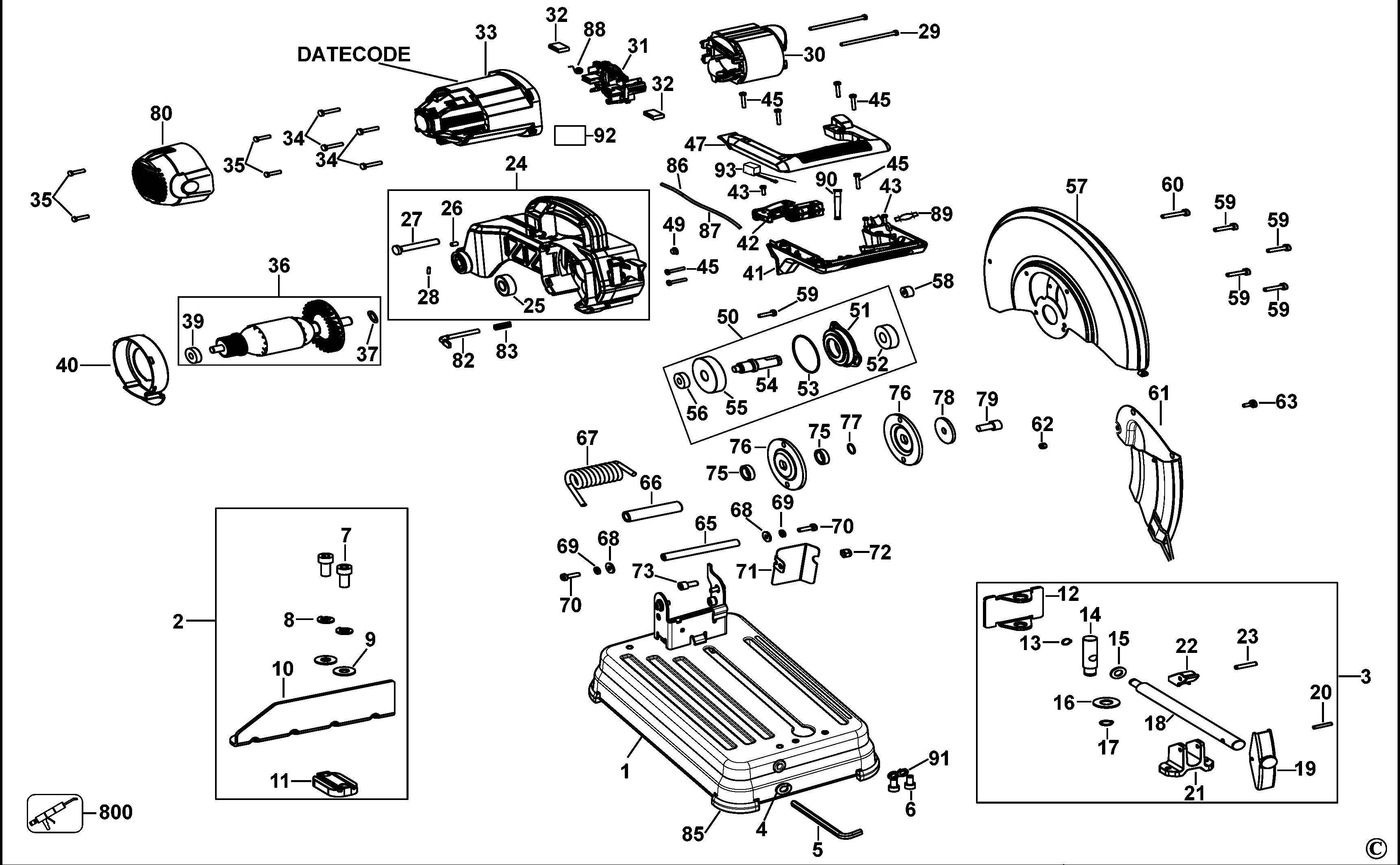 DEWALT CHOP SAW (Type 1)