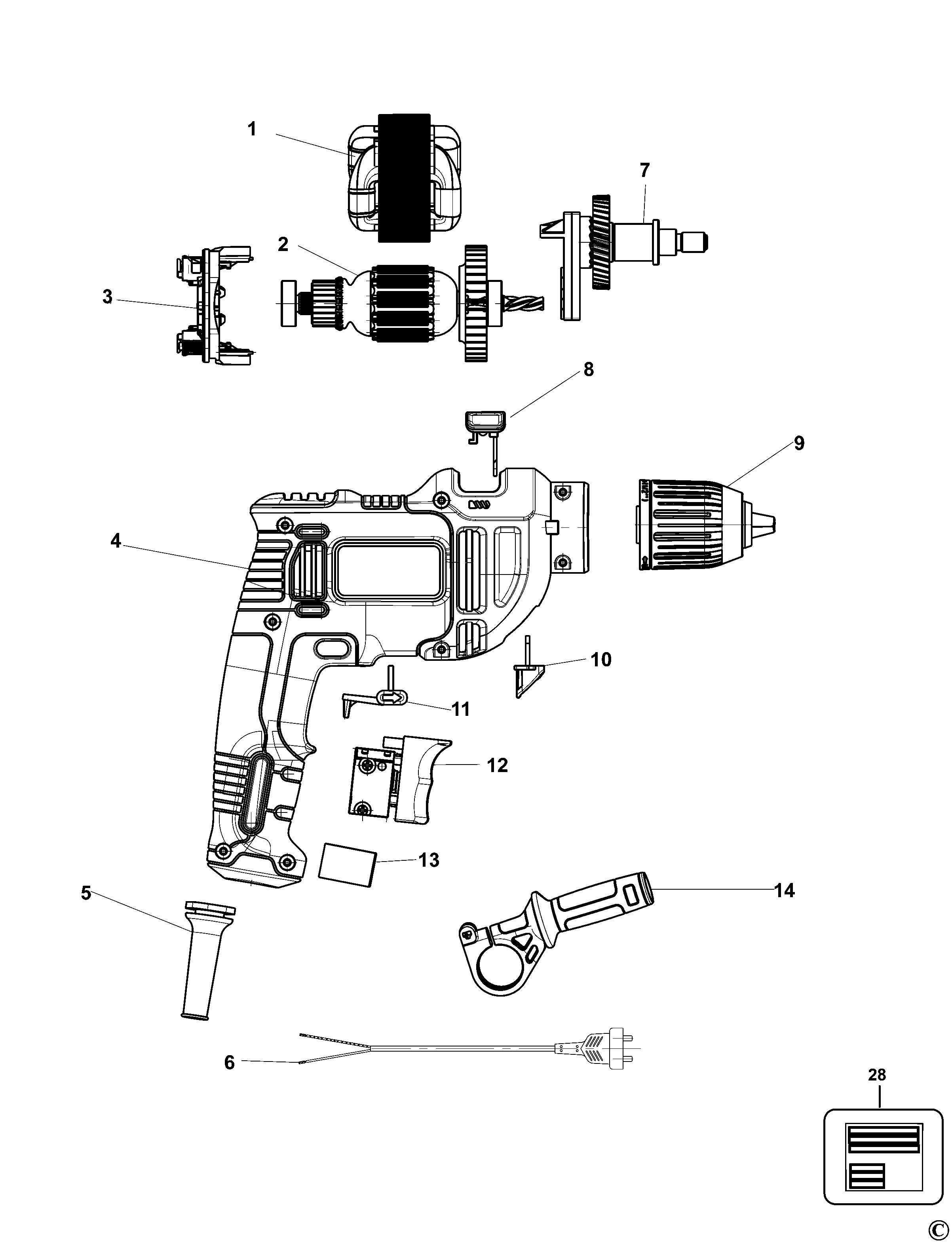 BLACK+DECKER HAMMER DRILL (Type 1)