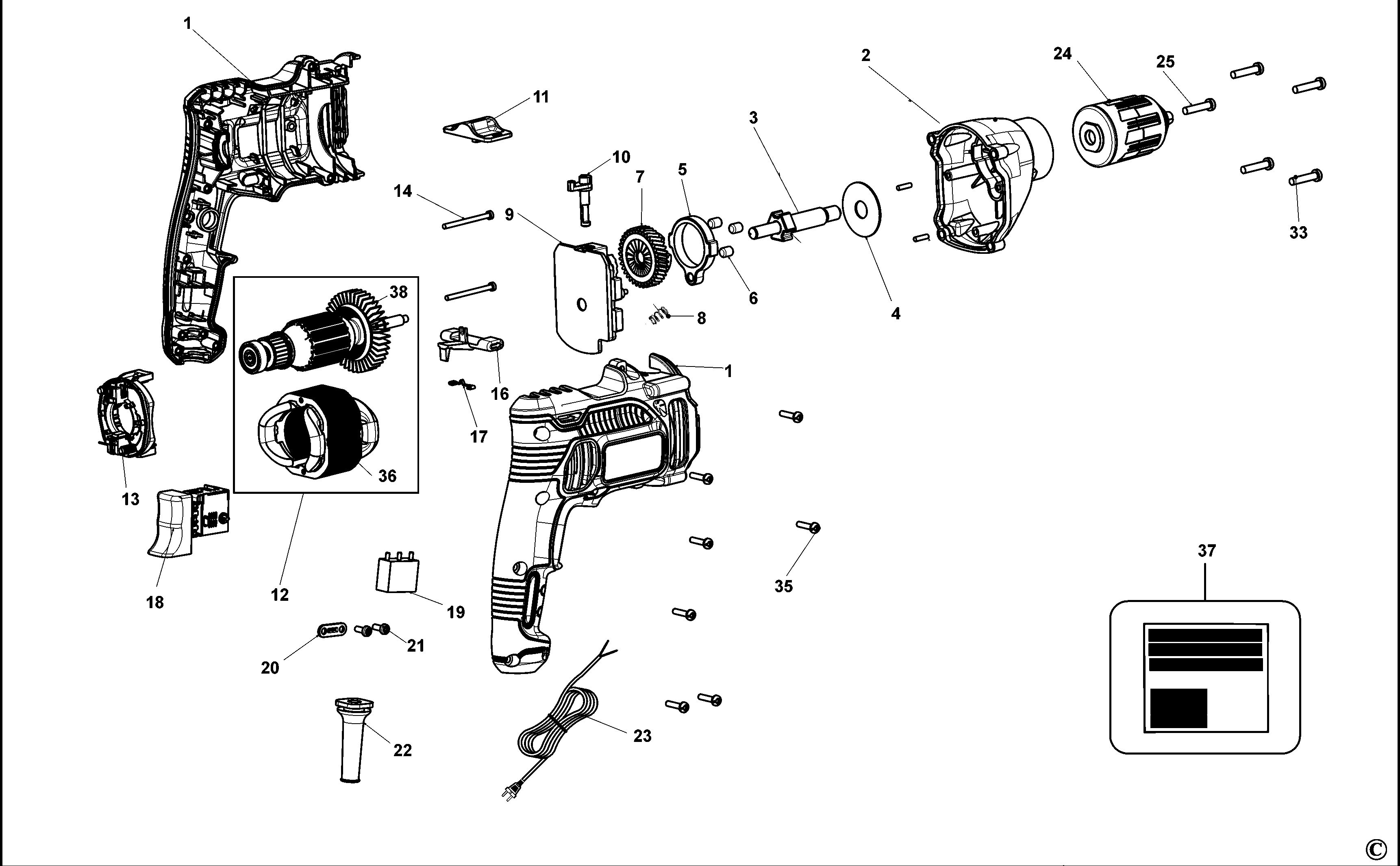 STANLEY HAMMER DRILL (Type 1)