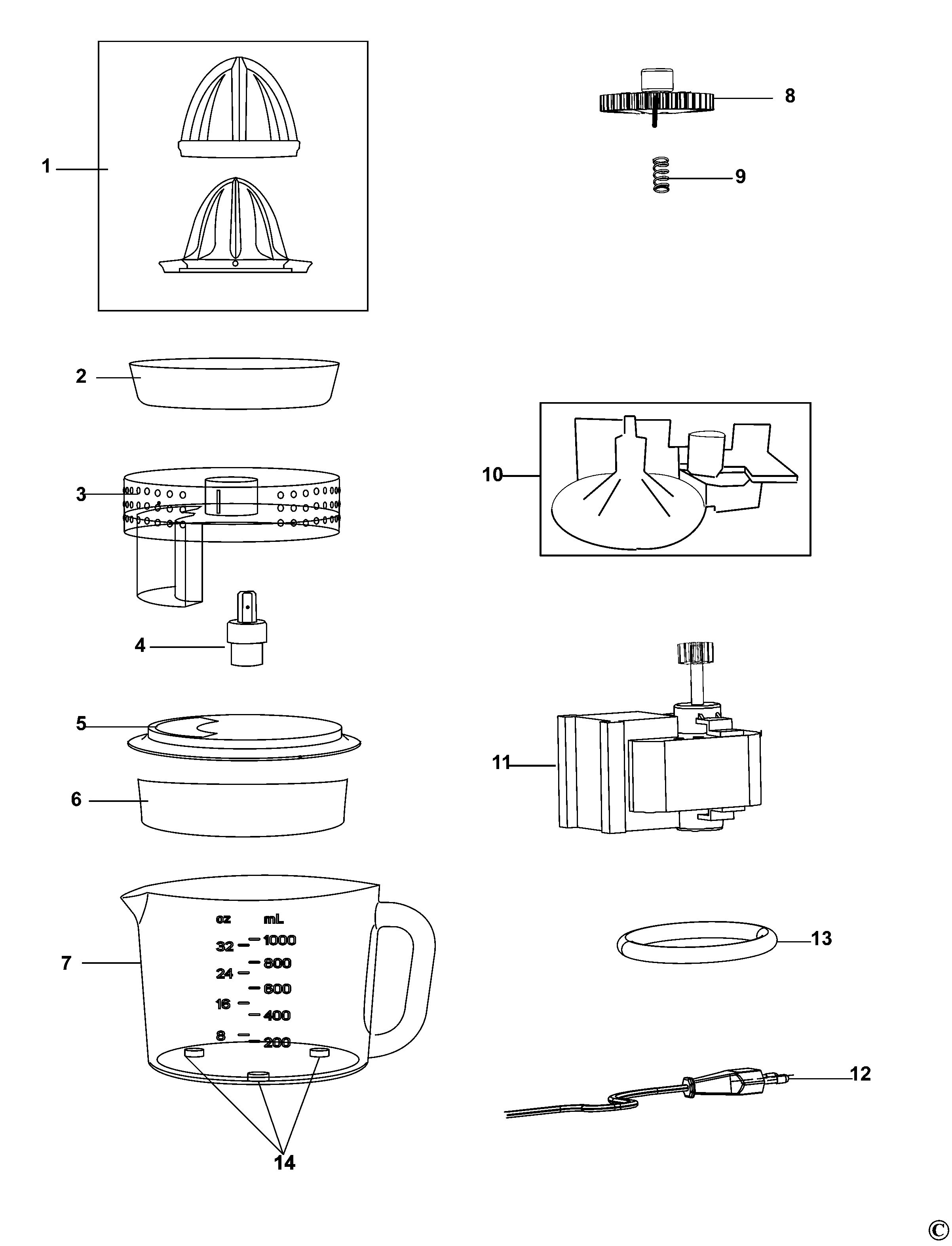 BLACK+DECKER JUICER (Type 1)