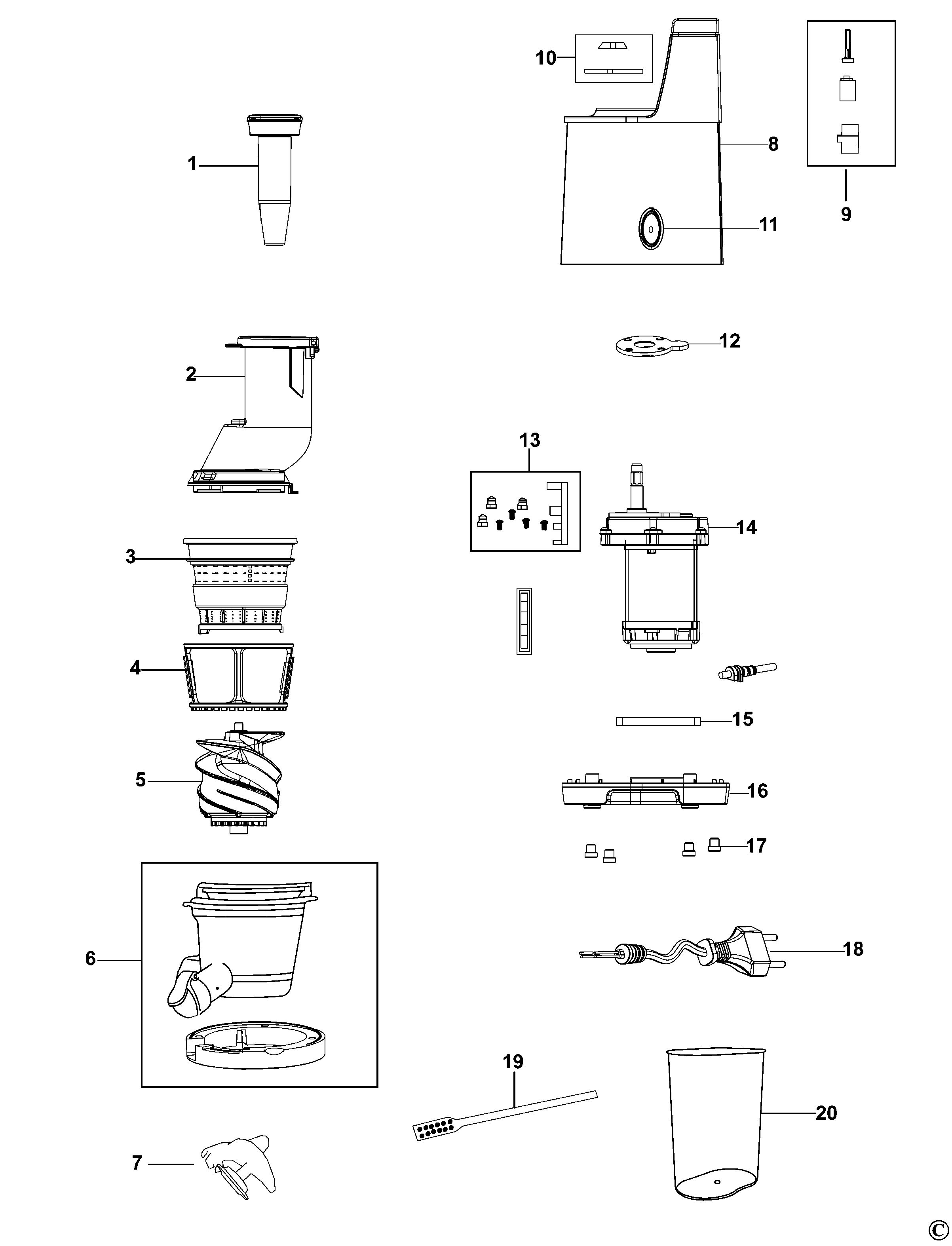 BLACK+DECKER JUICER (Type 1)