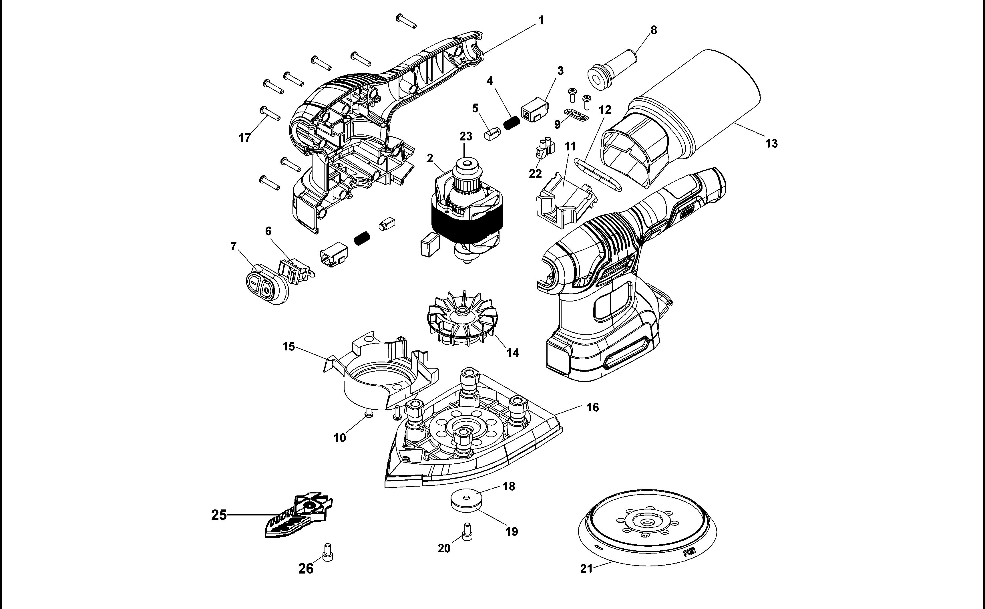BLACK+DECKER SANDER (Type 1)
