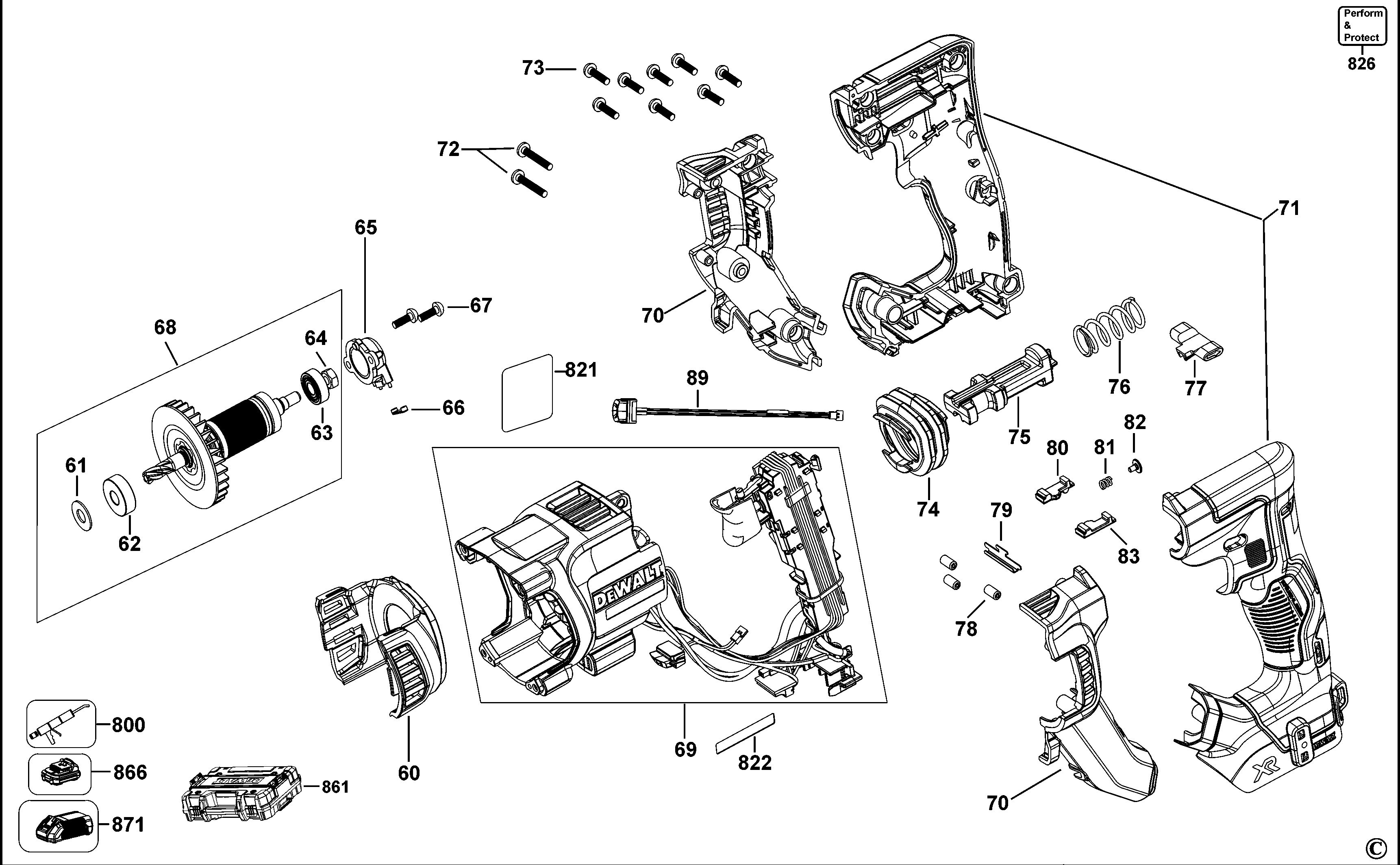 DEWALT CORDLESS HAMMER (Type 1)