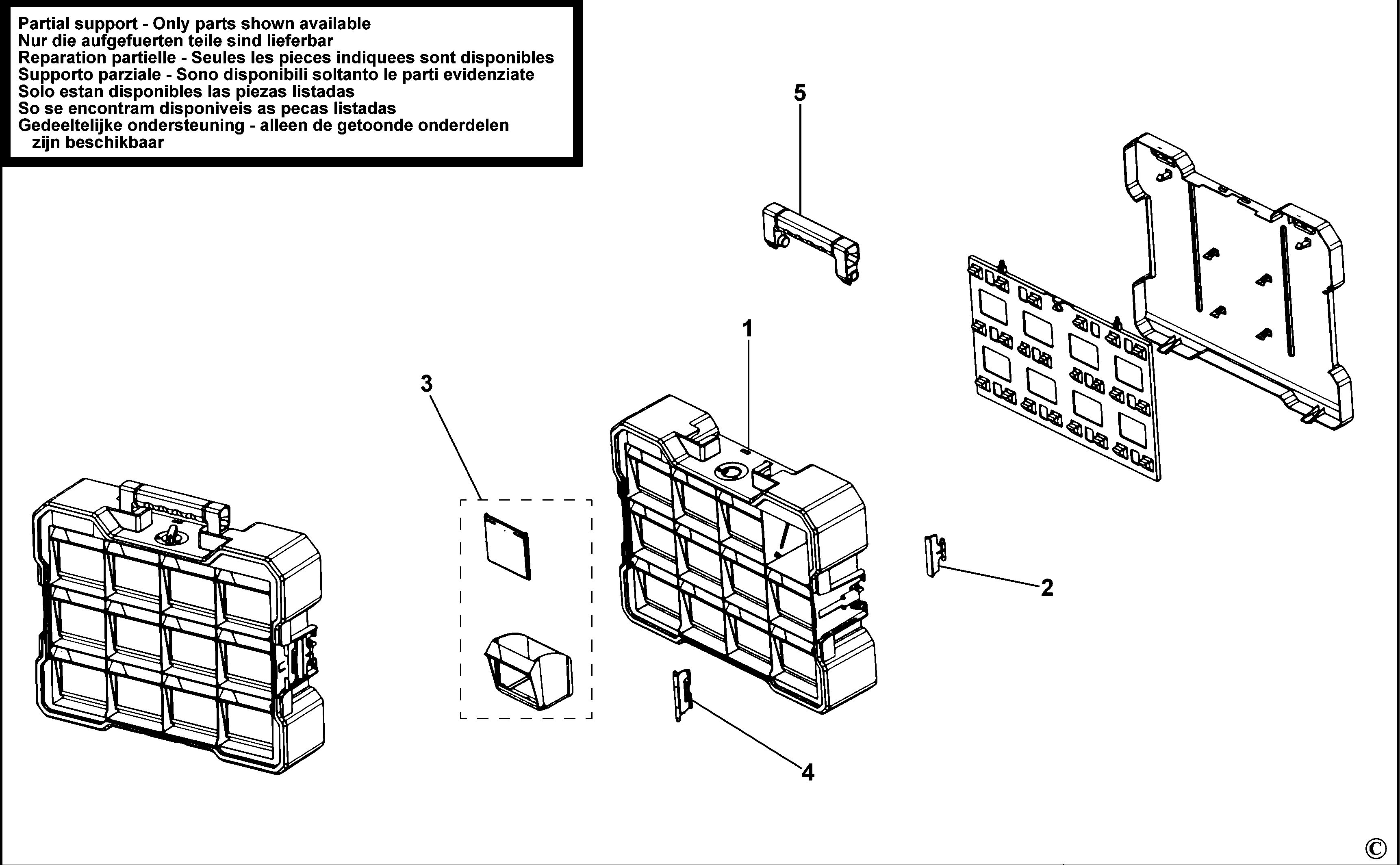 DEWALT ORGANISER (Type 1)