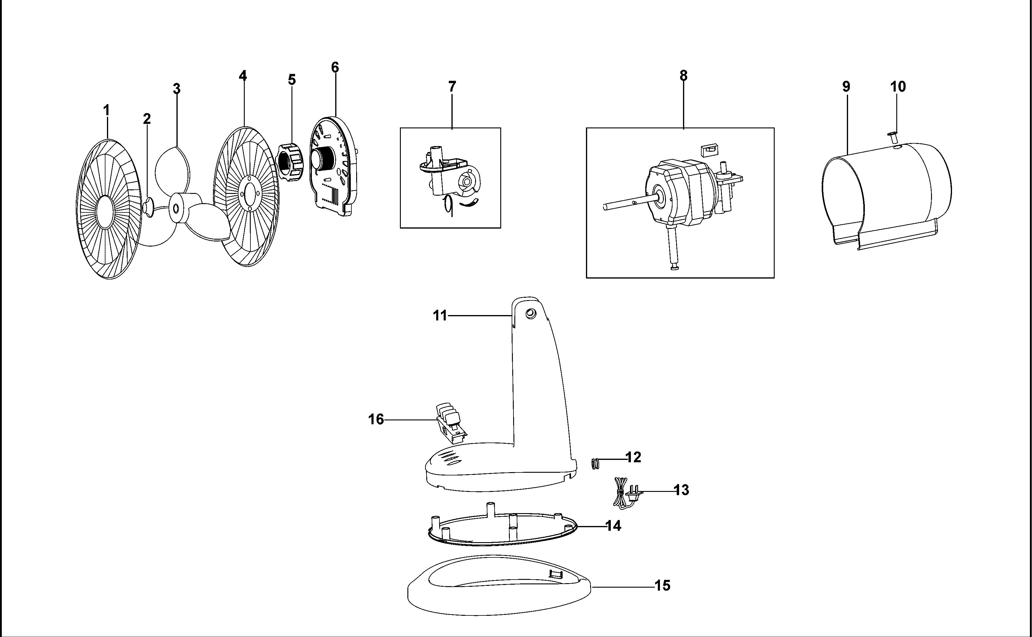 BLACK+DECKER FAN - DESK (Type 1)