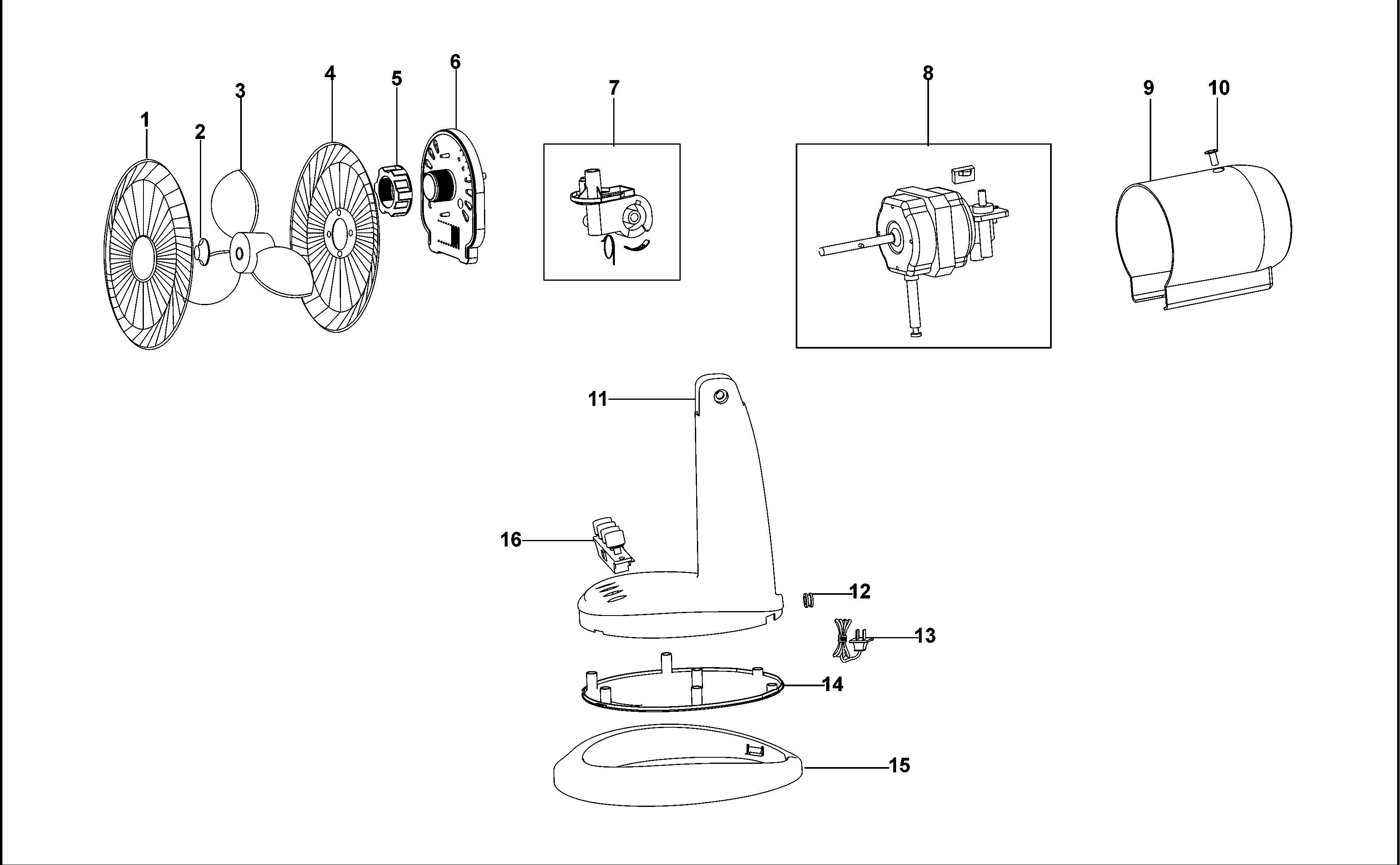 BLACK+DECKER FAN - DESK (Type 1)