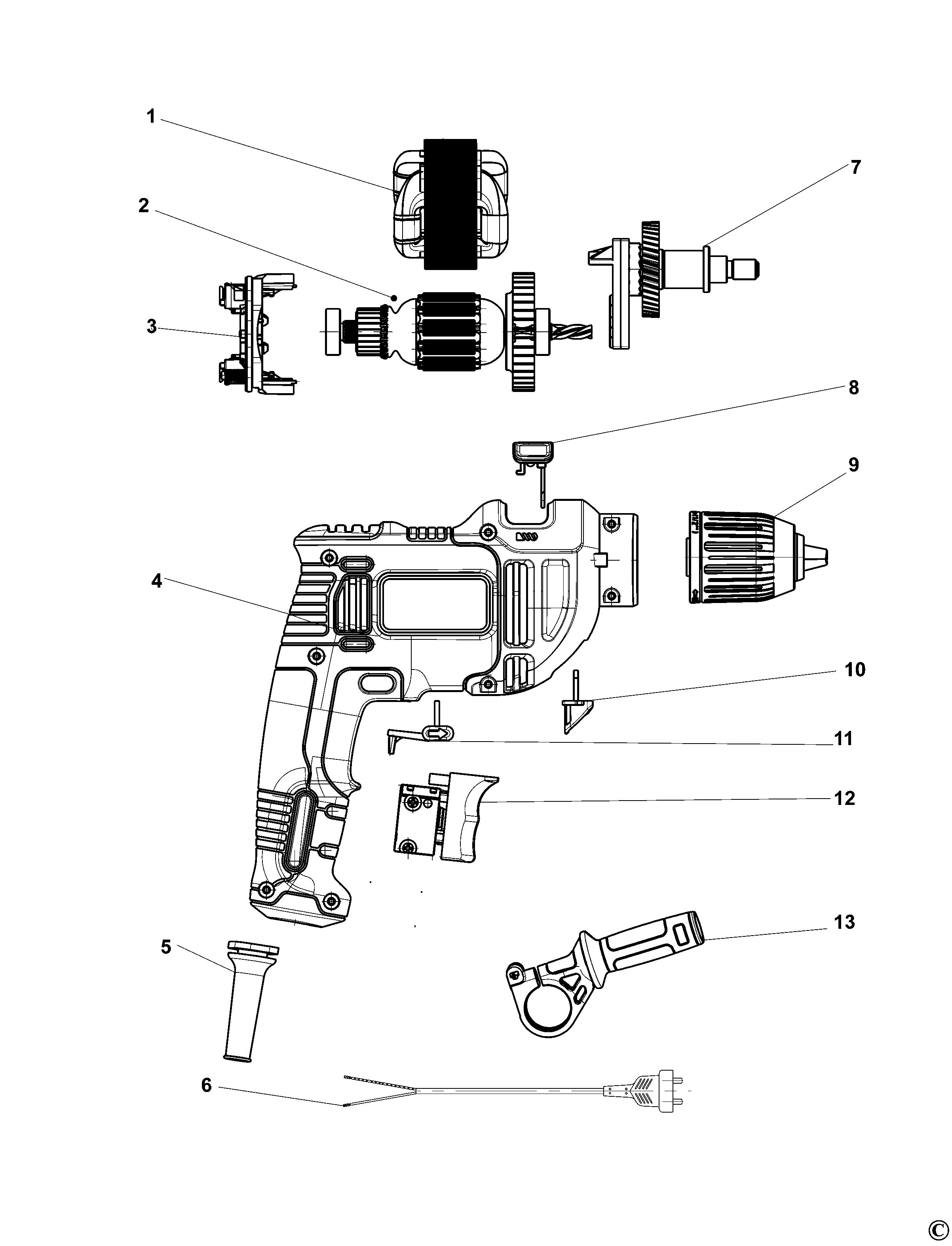 BLACK+DECKER HAMMER DRILL (Type 1)