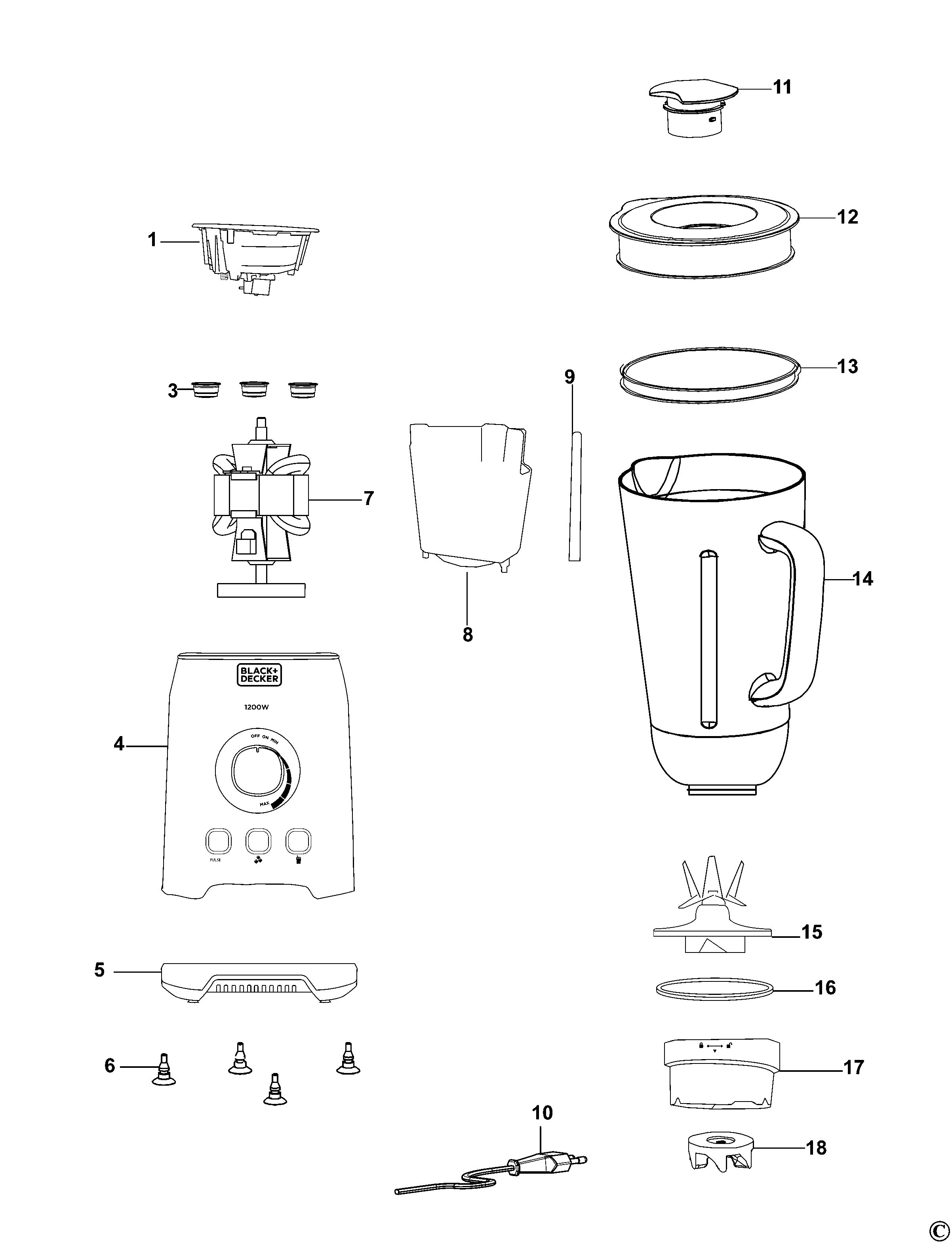 BLACK+DECKER BLENDER (Type 1)