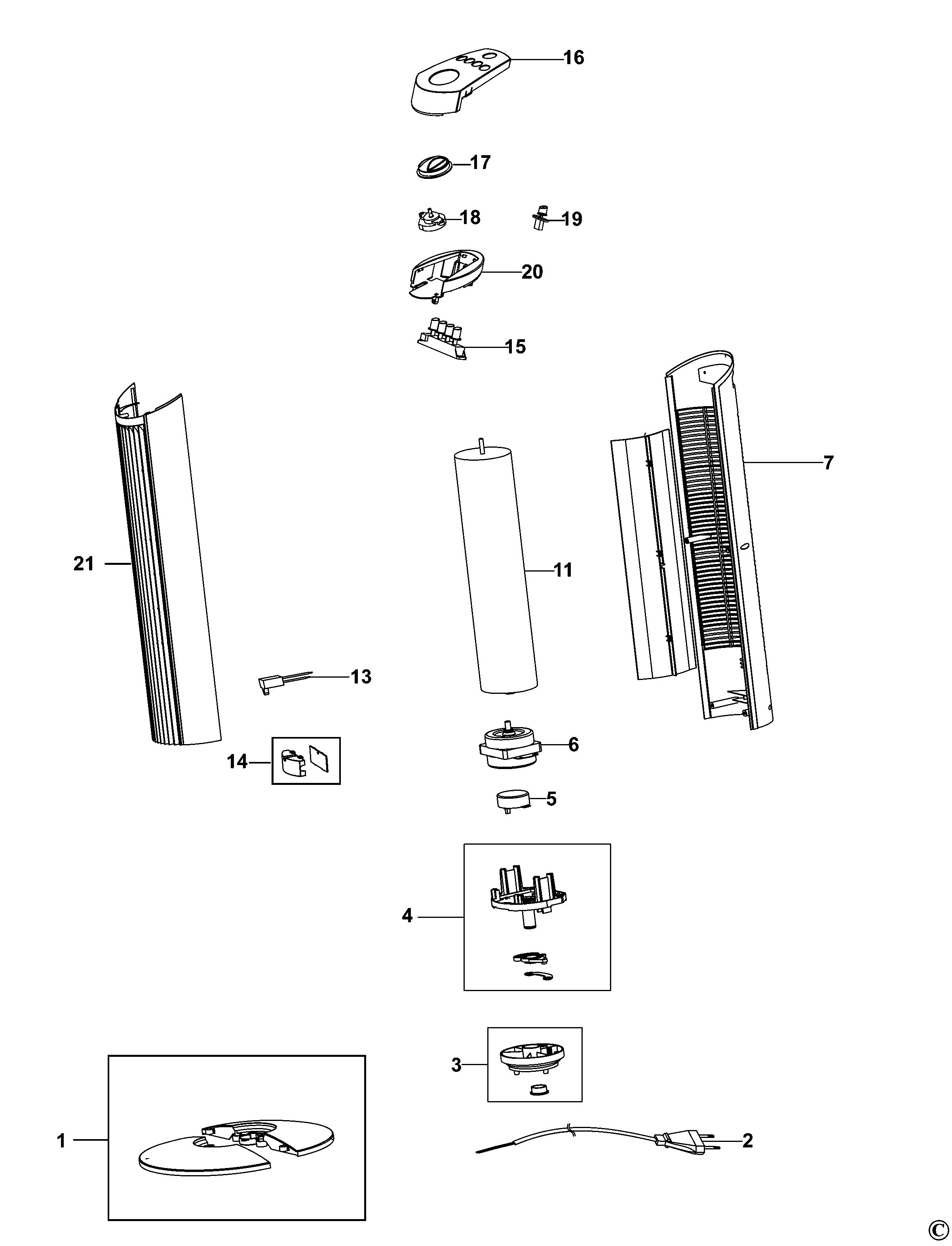 BLACK+DECKER TOWER FAN (Type 1)