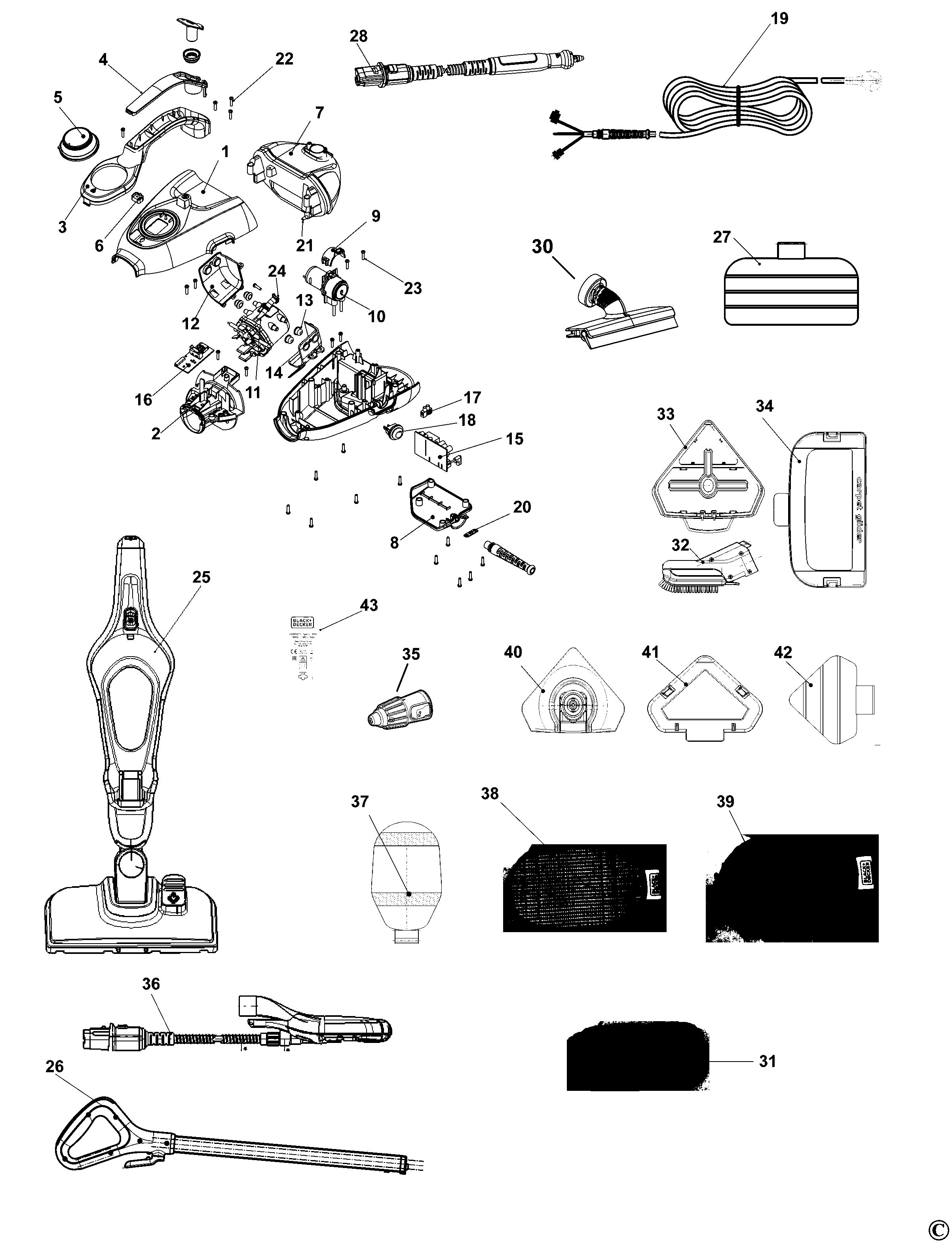 BLACK+DECKER STEAM MOP (Type 2)