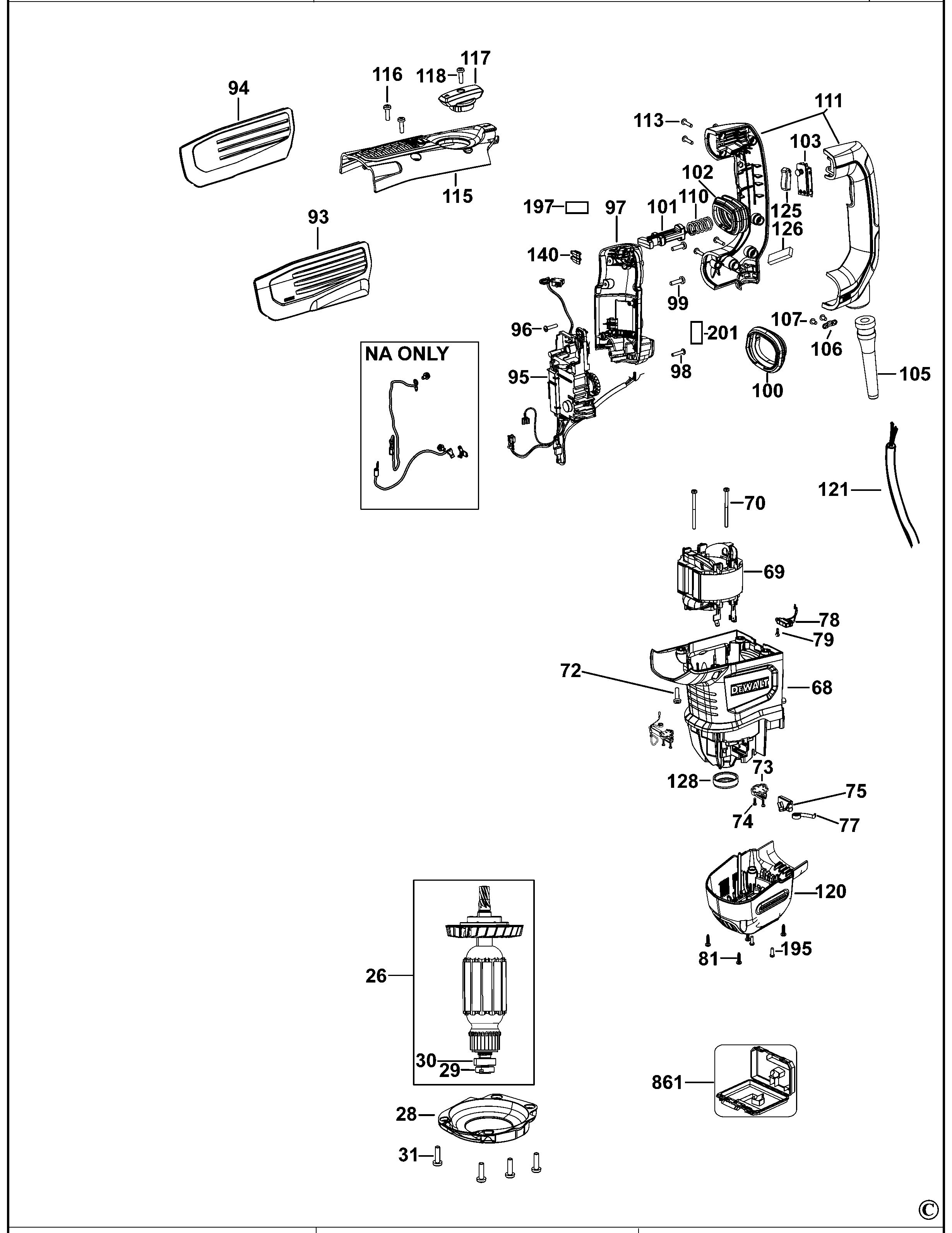DEWALT CHIPPING HAMMER (Type 1)