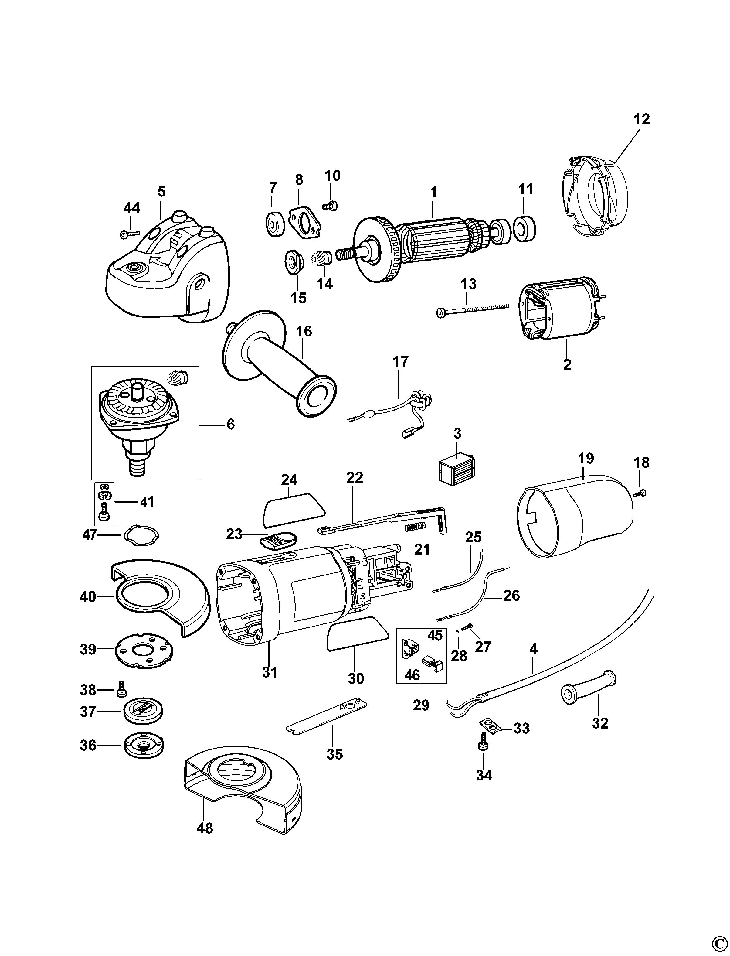 BLACK+DECKER SMALL ANGLE GRINDER (Type 3)
