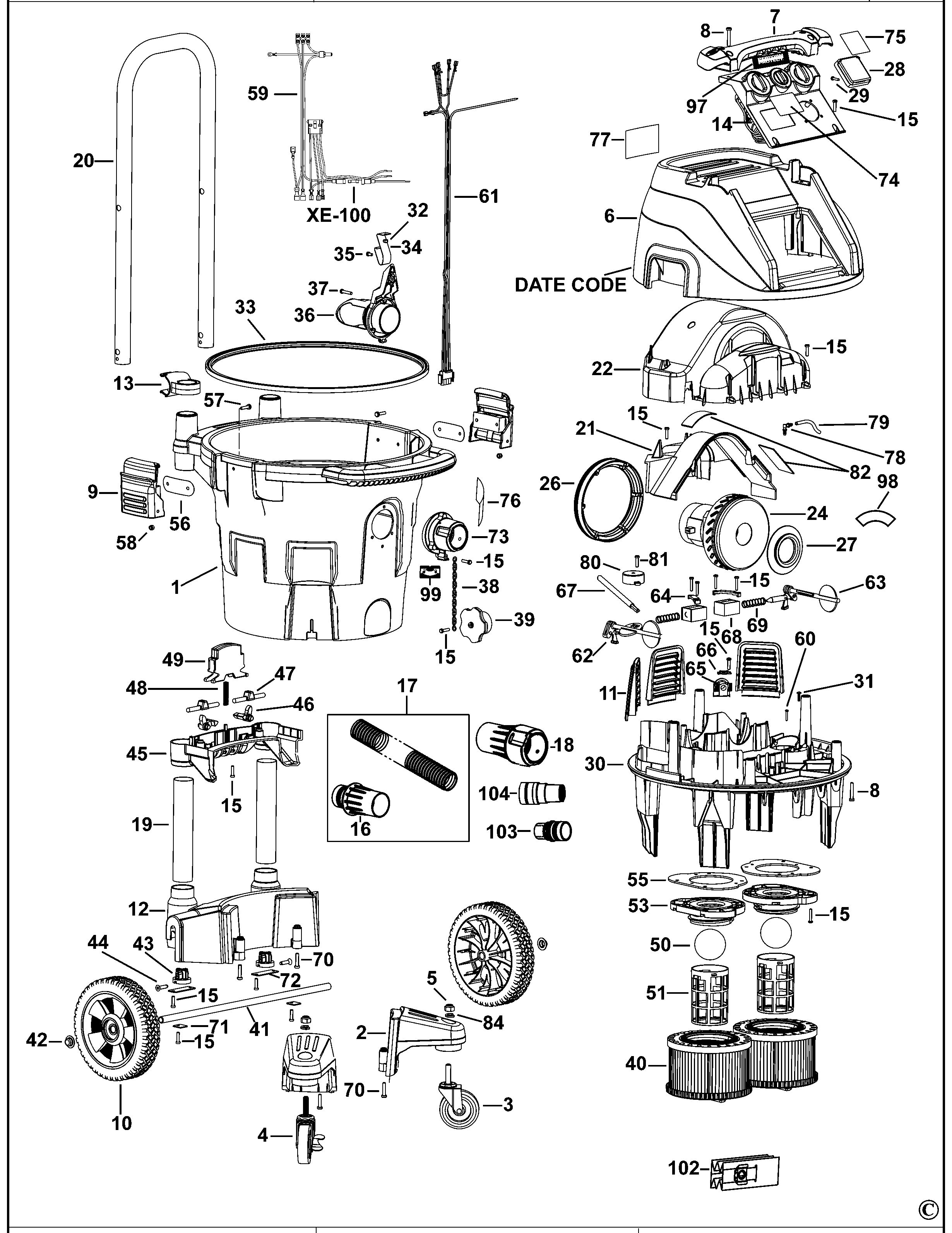DEWALT DUST EXTRACTOR (Type 13)
