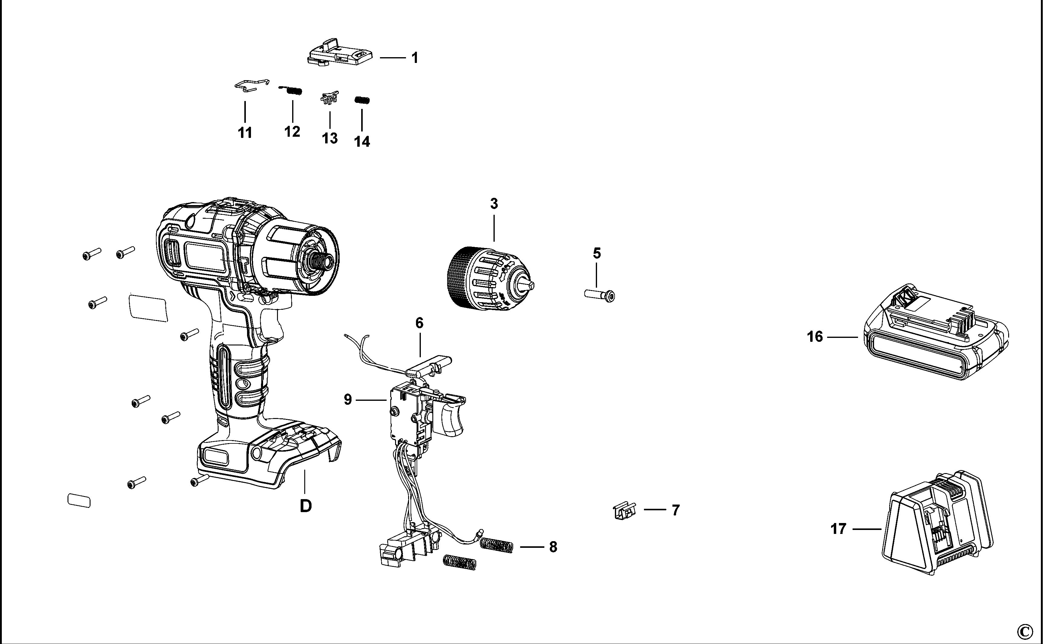 BLACK+DECKER DRILL (Type H1)