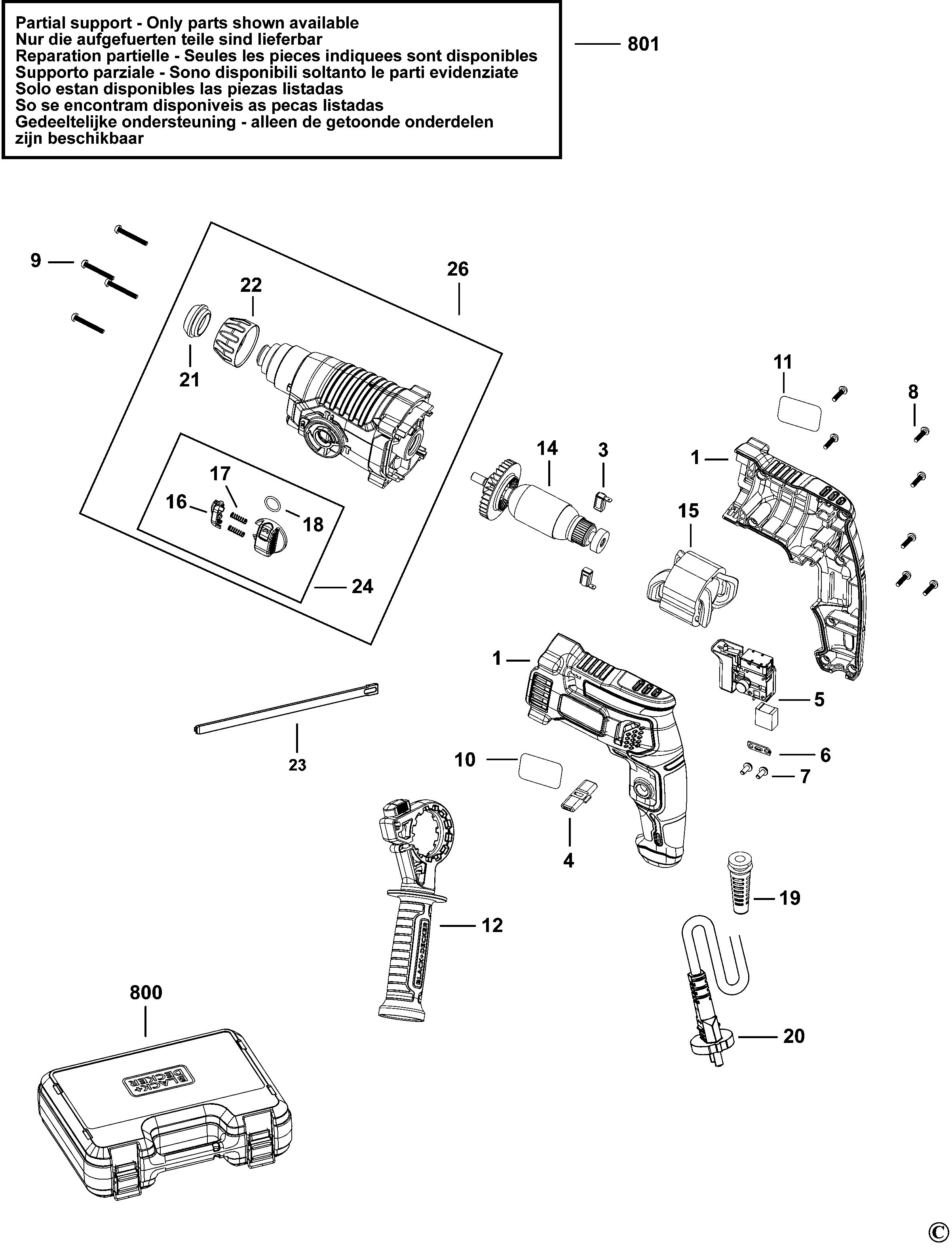 BLACK+DECKER HAMMER DRILL (Type 1)