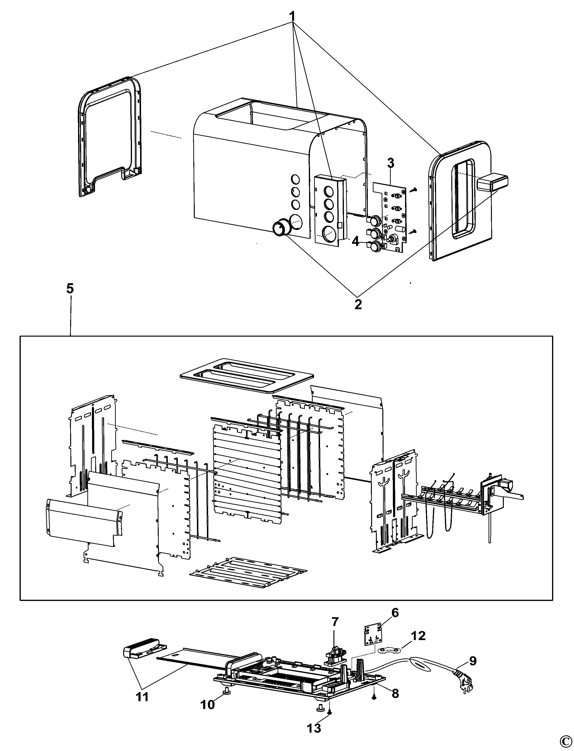 BLACK+DECKER TOASTER (Type 1)