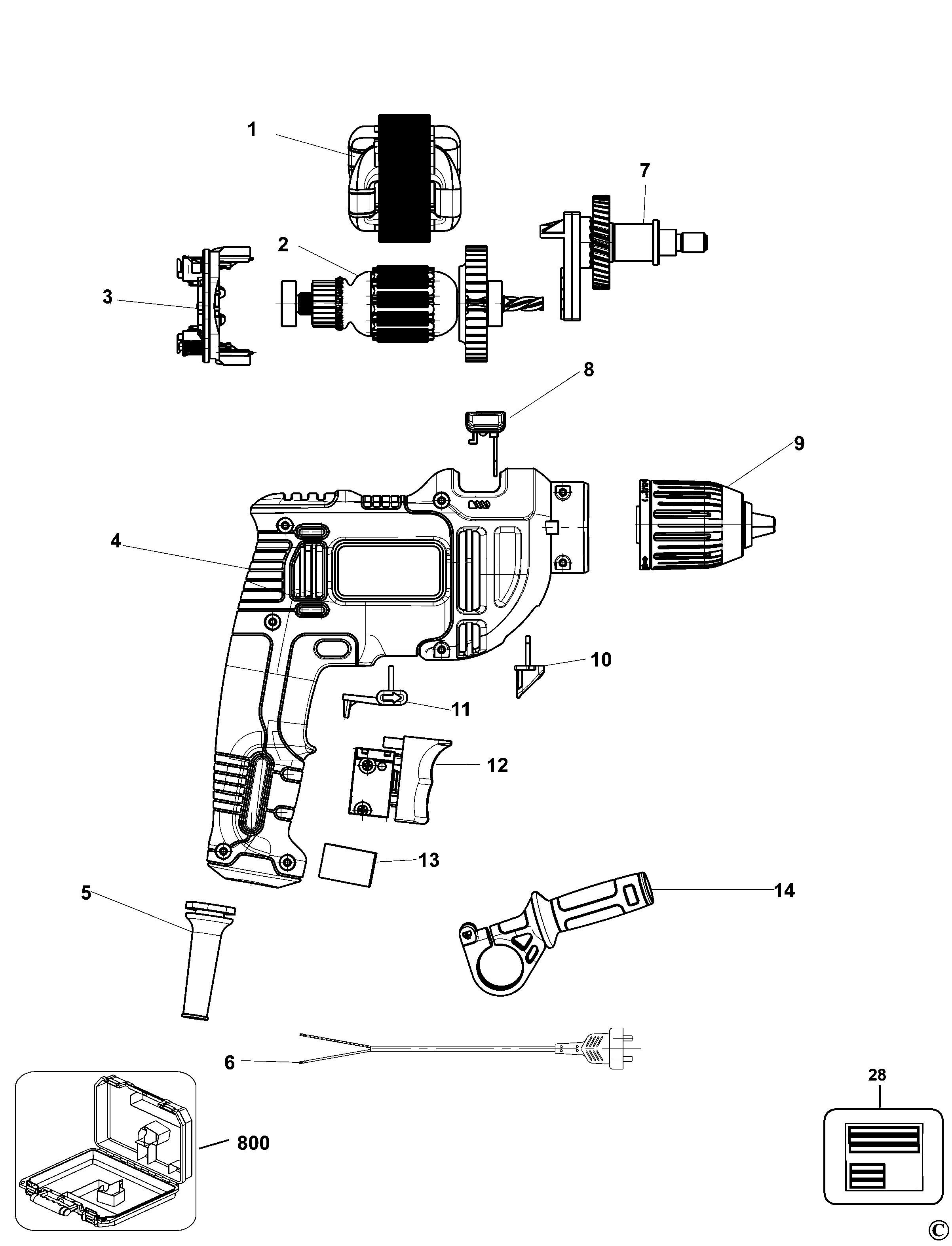 BLACK+DECKER HAMMER DRILL (Type 2)