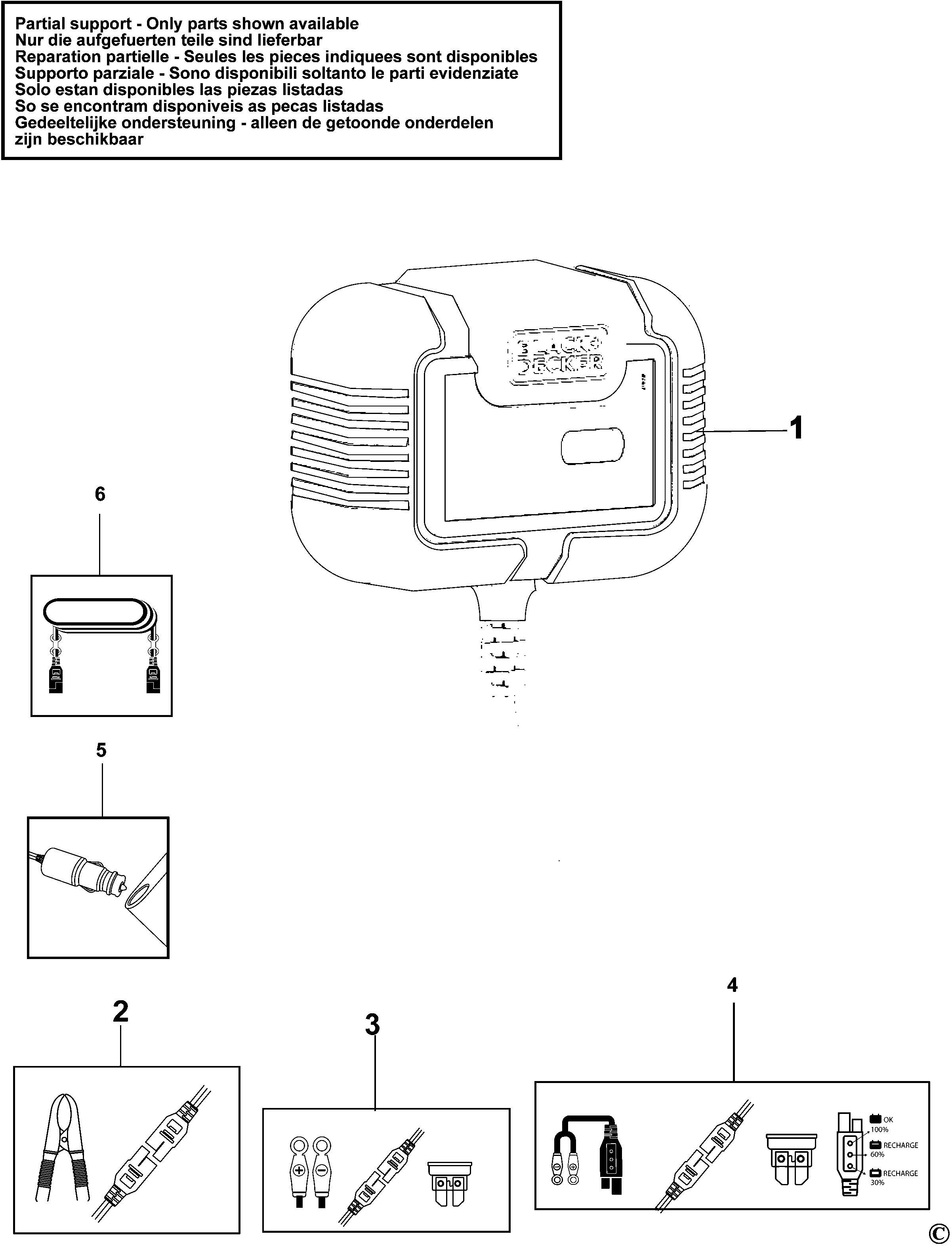 BLACK+DECKER BATTERY CHARGER (Type 1)