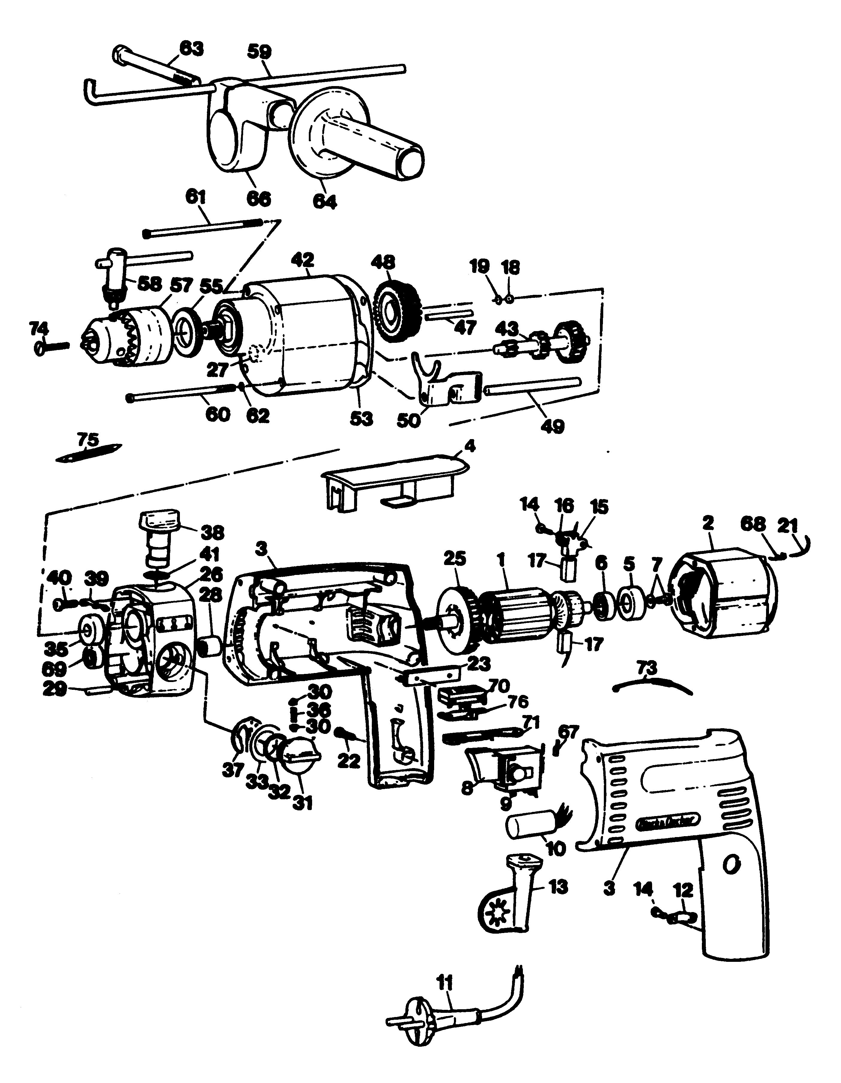 BLACK+DECKER HAMMER DRILL Type 1
