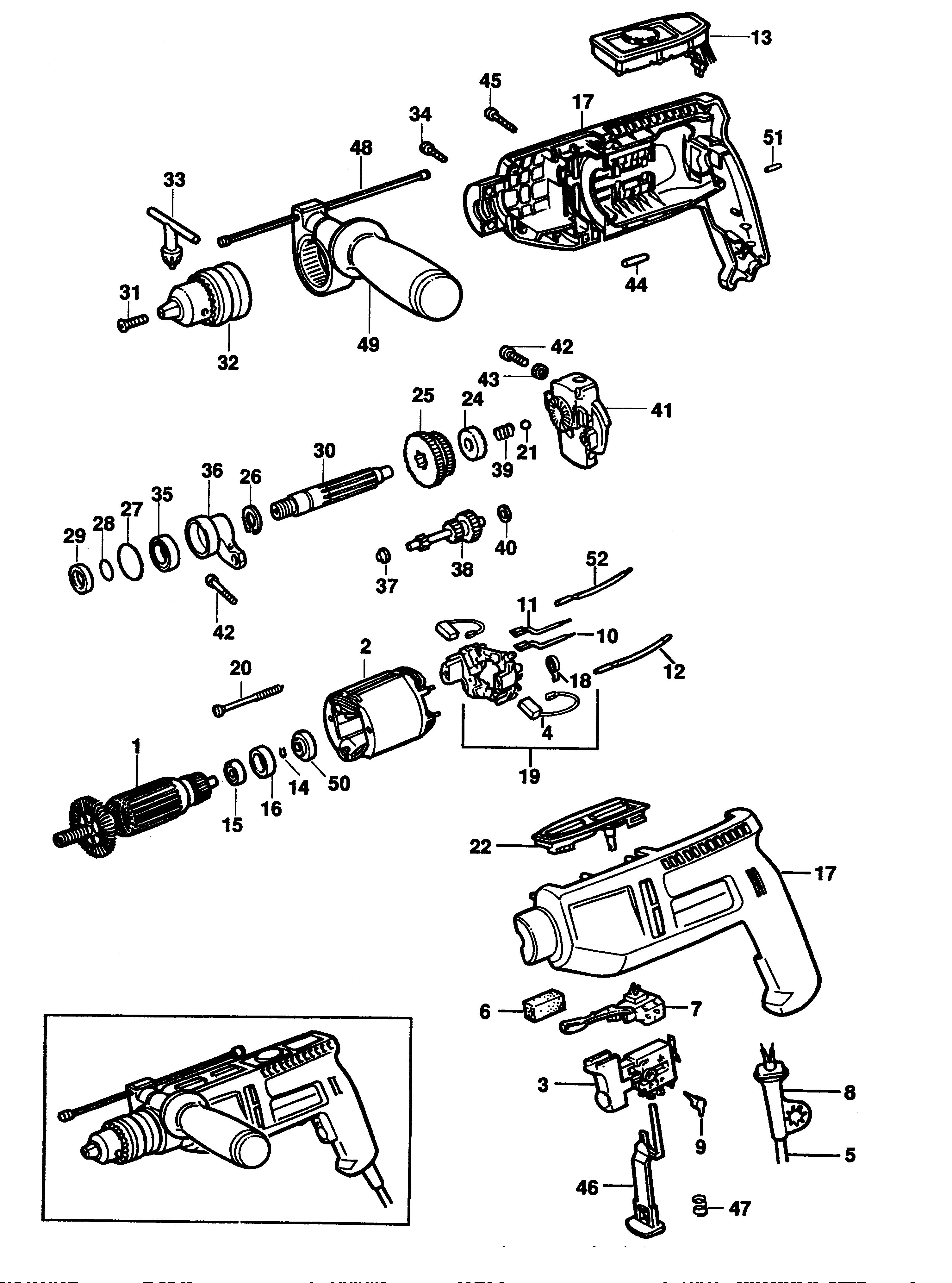 BLACK+DECKER HAMMER DRILL Type 1