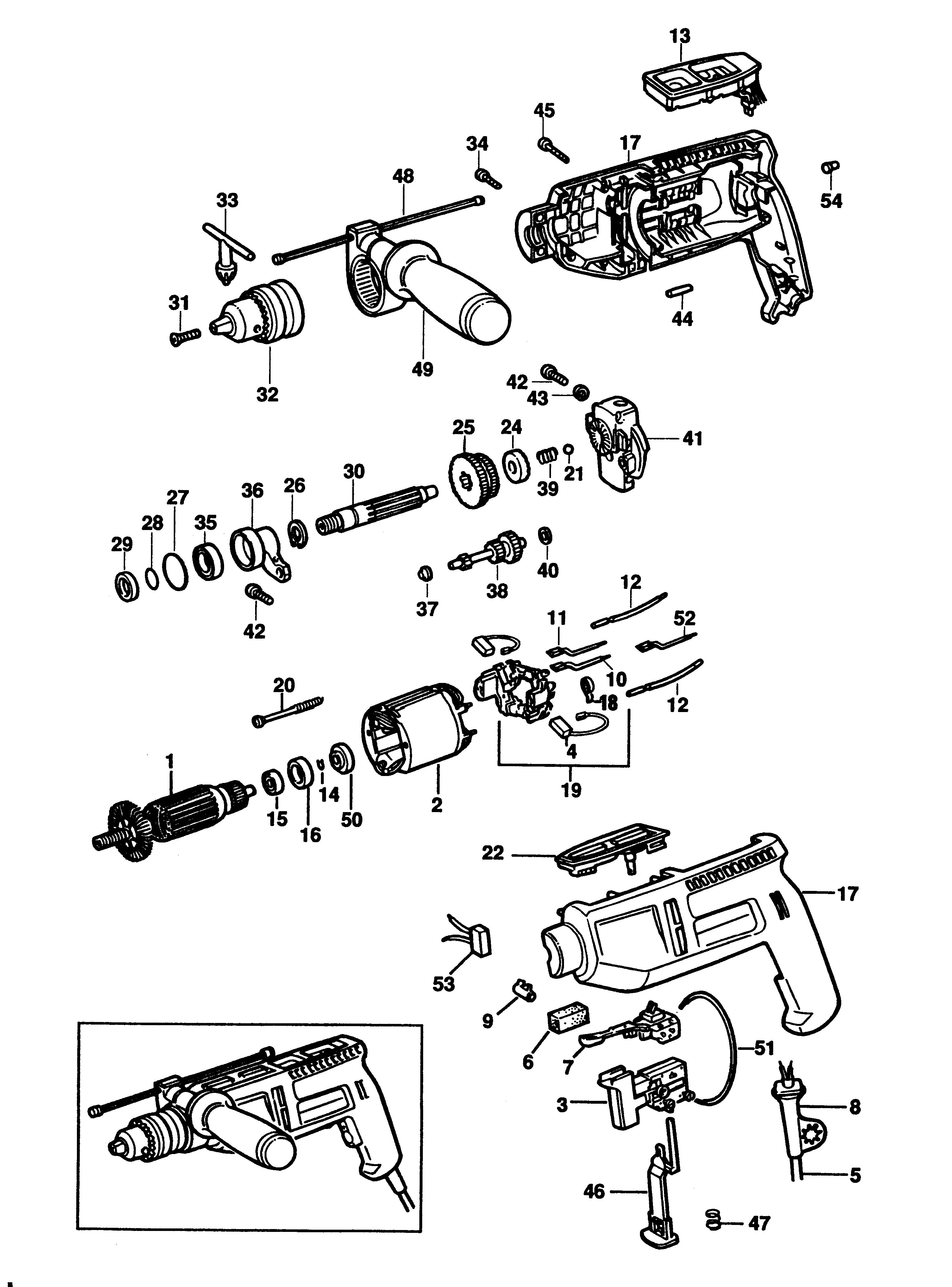 BLACK+DECKER HAMMER DRILL Type 1