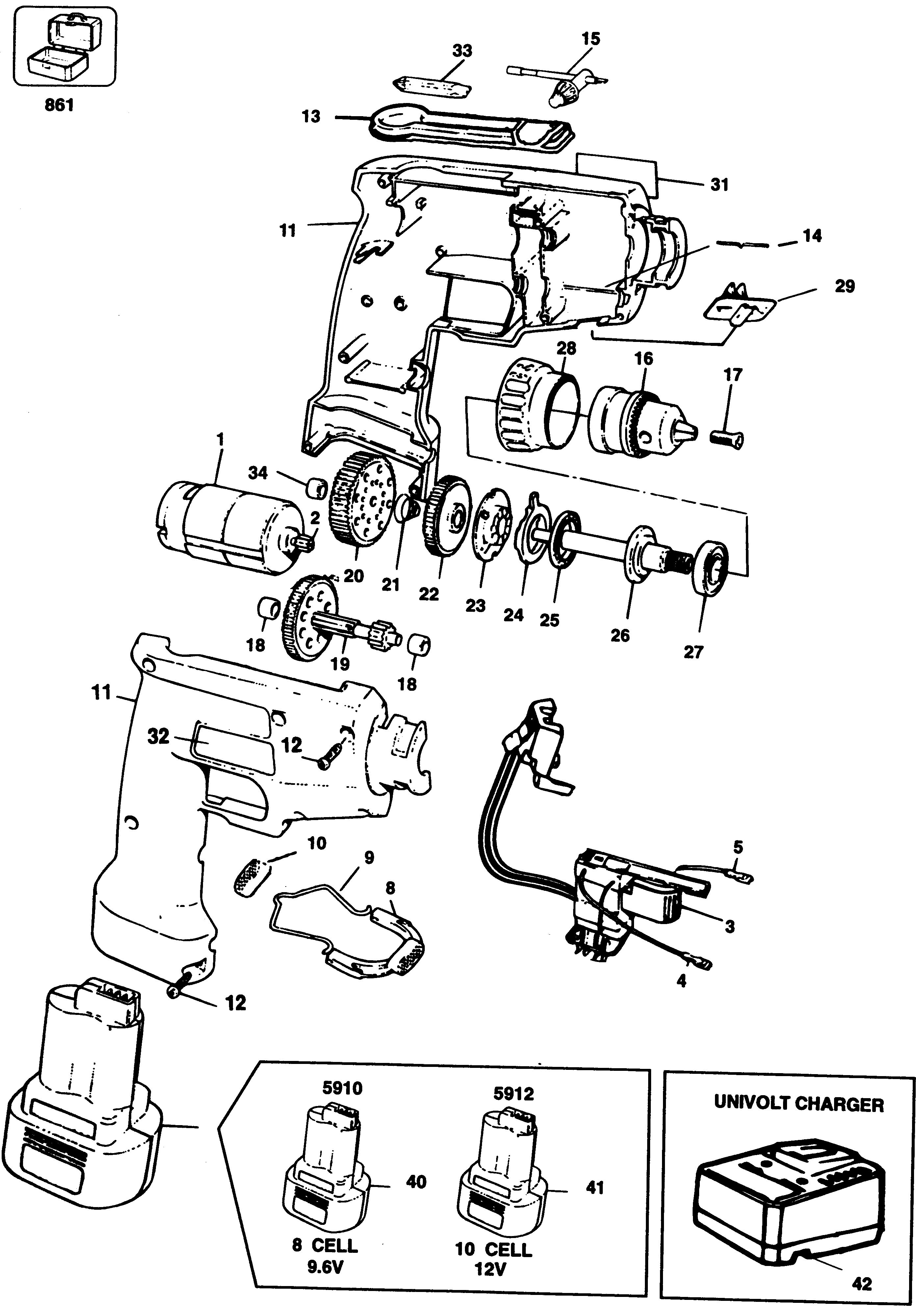 BLACK+DECKER CORDLESS DRILL Type 1