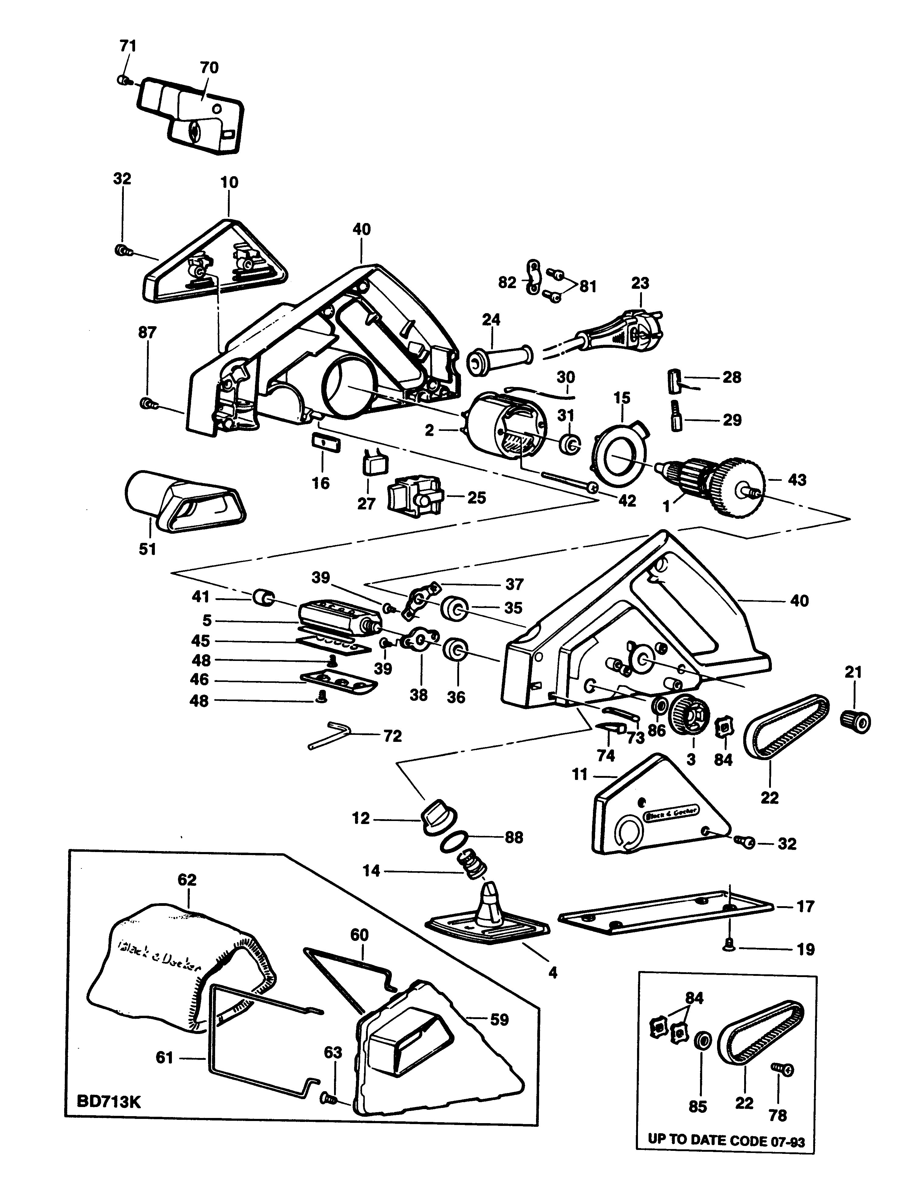BLACK+DECKER PLANER Type 1