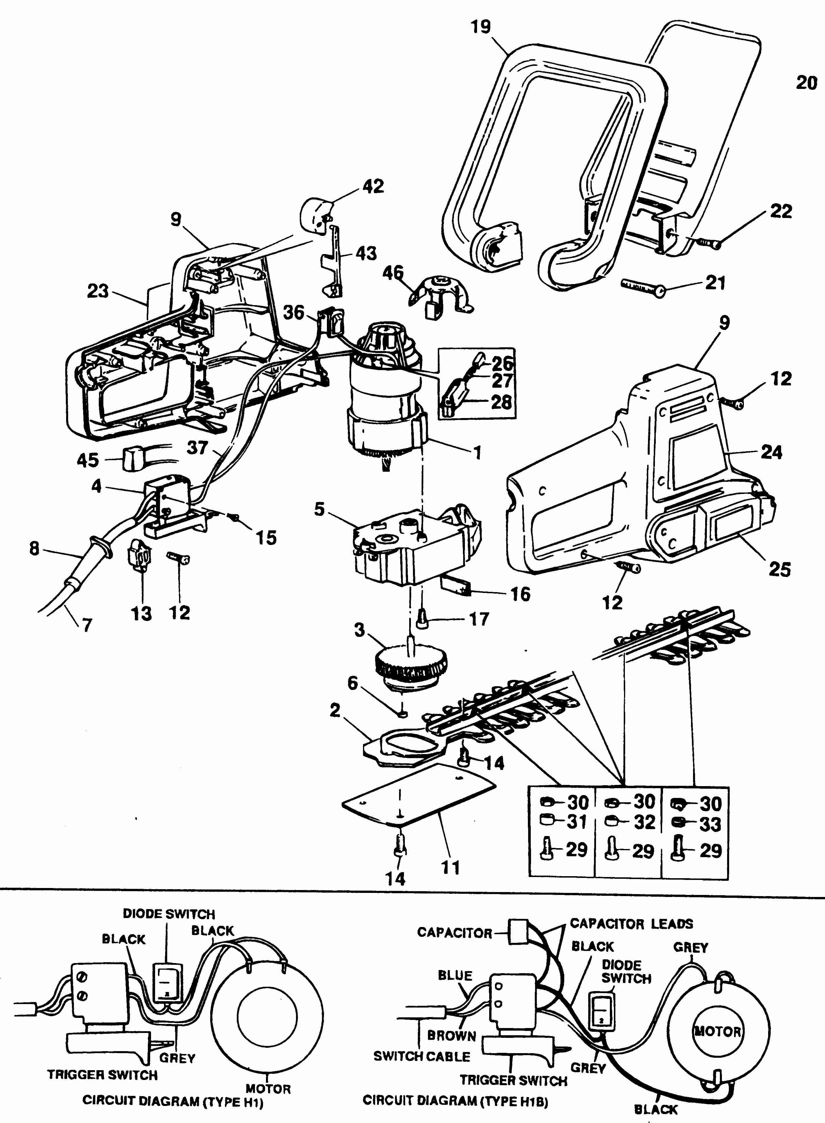 BLACK+DECKER HEDGECLIPPER Type 1
