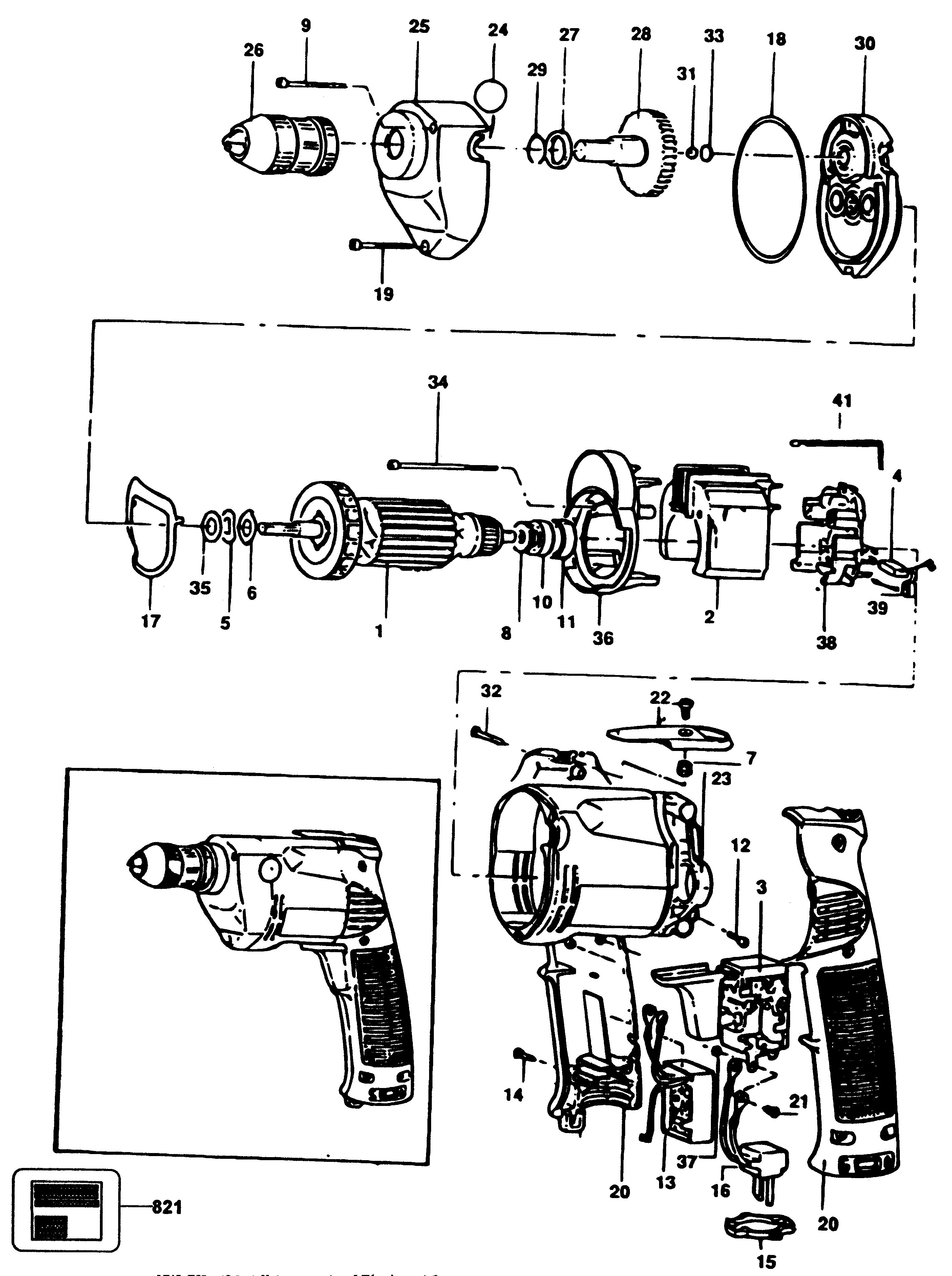 BLACK+DECKER DRILL Type 1